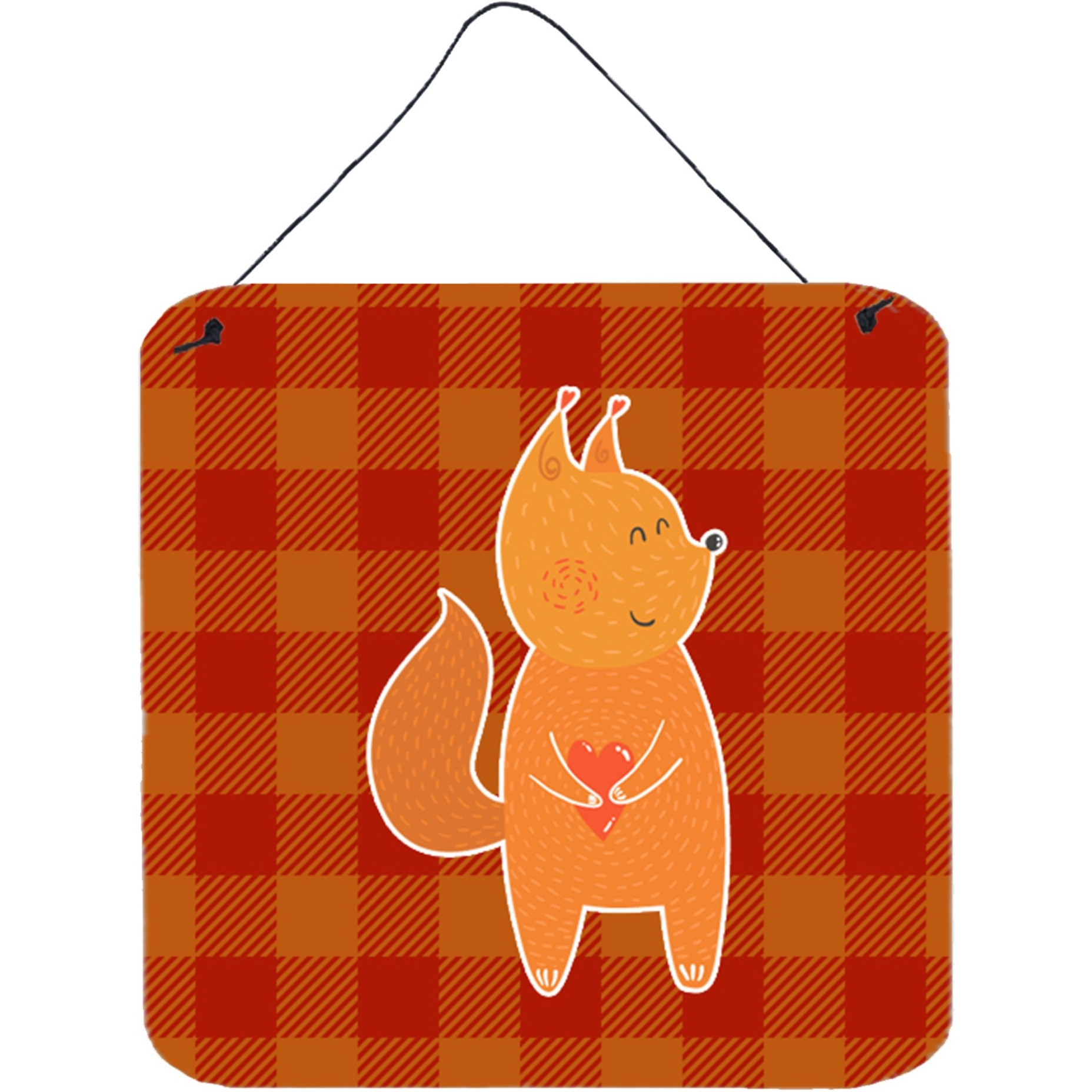 &quotCaroline's Treasures Fox Metal Print, 6"" x 6"", Multicolor"