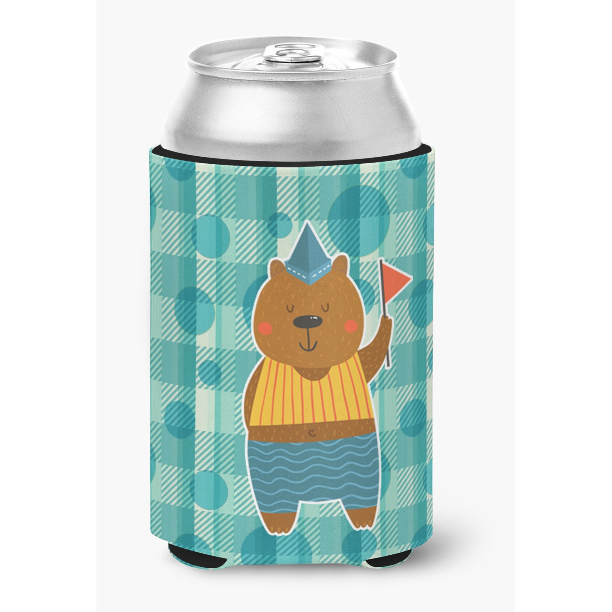 &quotCaroline's Treasures Celebration Bear Can or Bottle Hugger, Can Hugger, Multicolor"