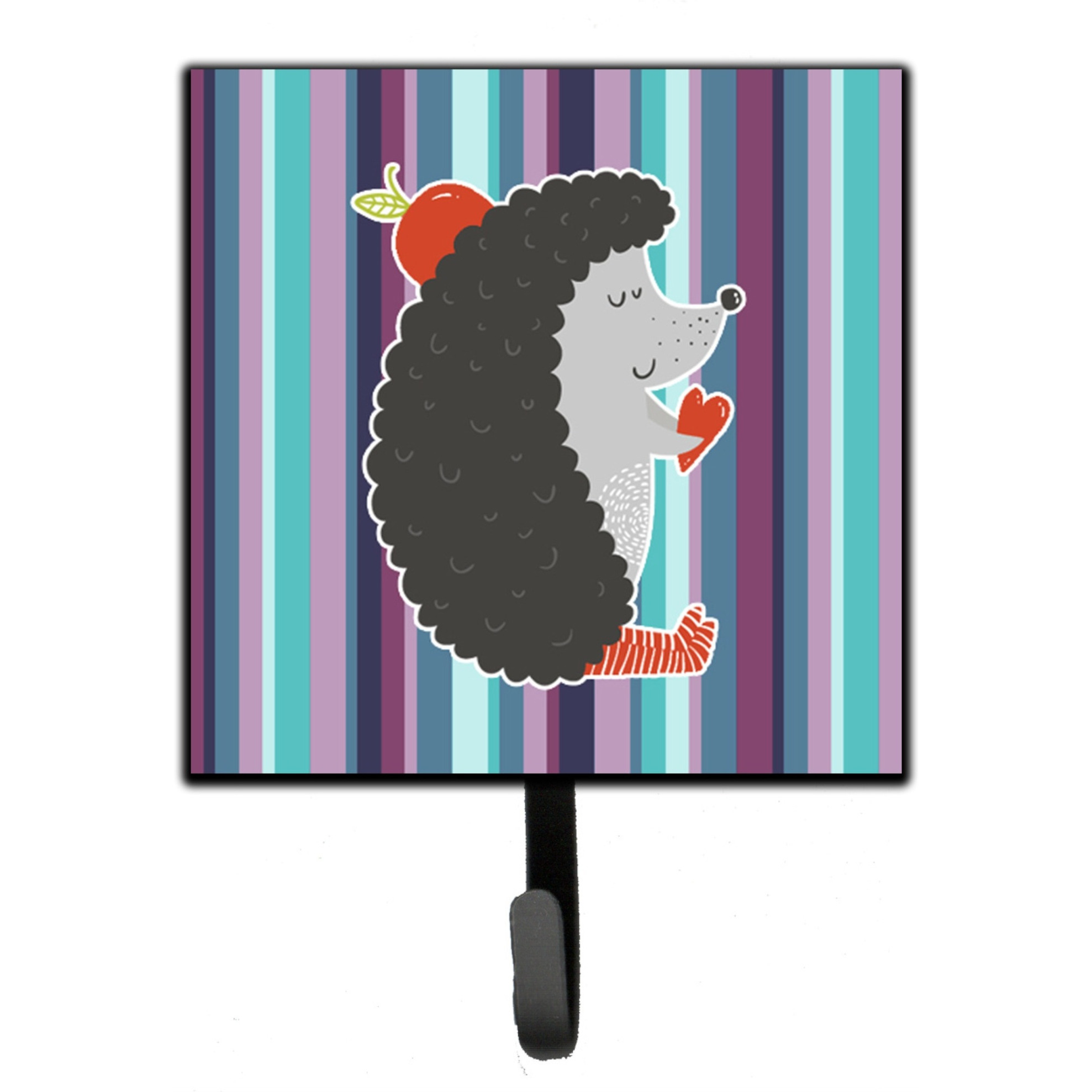 &quotCaroline's Treasures Hedgehog Wall Hook, Small, Multicolor"