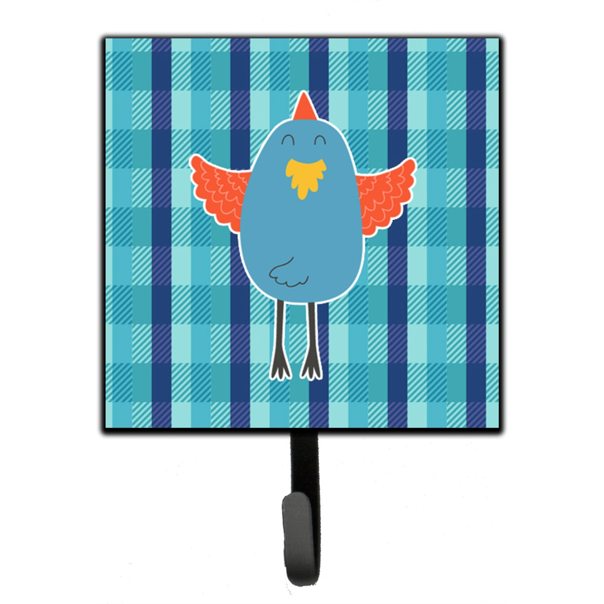 &quotCaroline's Treasures Blue Chicken Wall Hook, Small, Multicolor"
