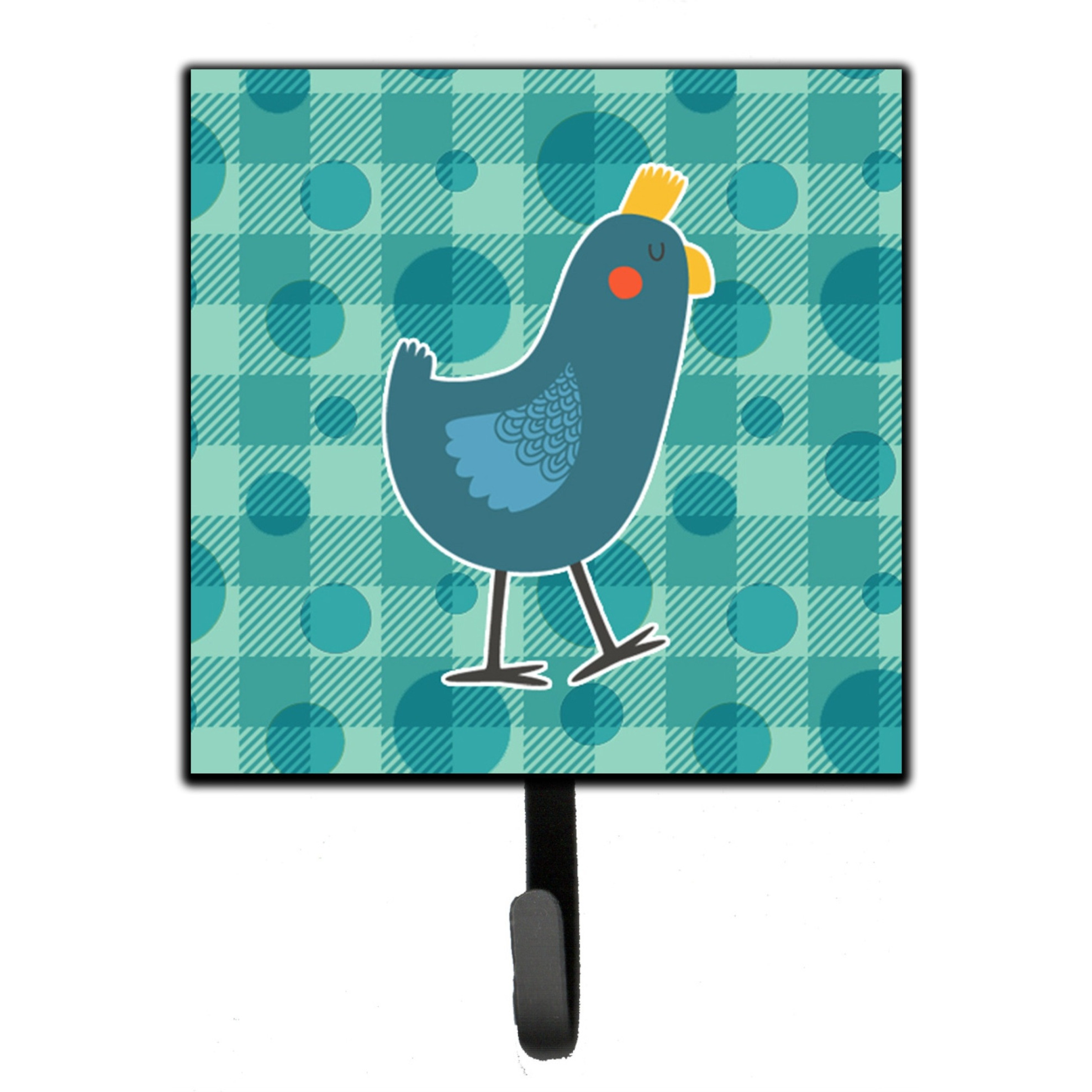 &quotCaroline's Treasures Polkadot Chicken Wall Hook, Small, Multicolor"