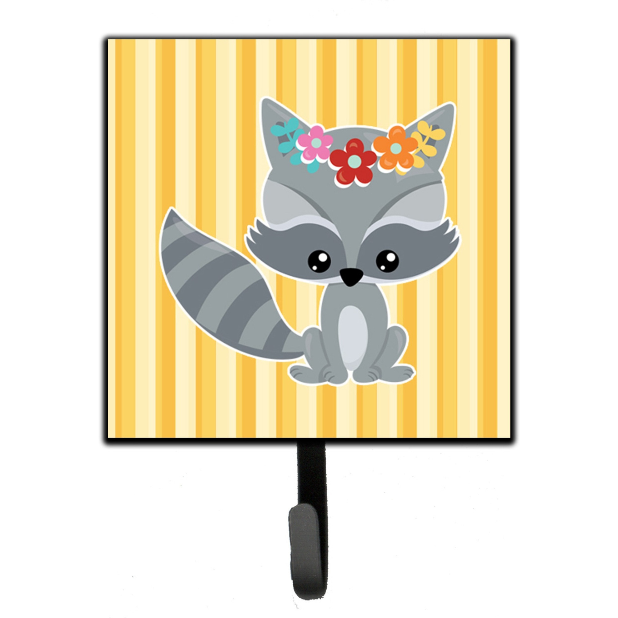 &quotCaroline's Treasures Raccoon Wall Hook, Small, Multicolor"