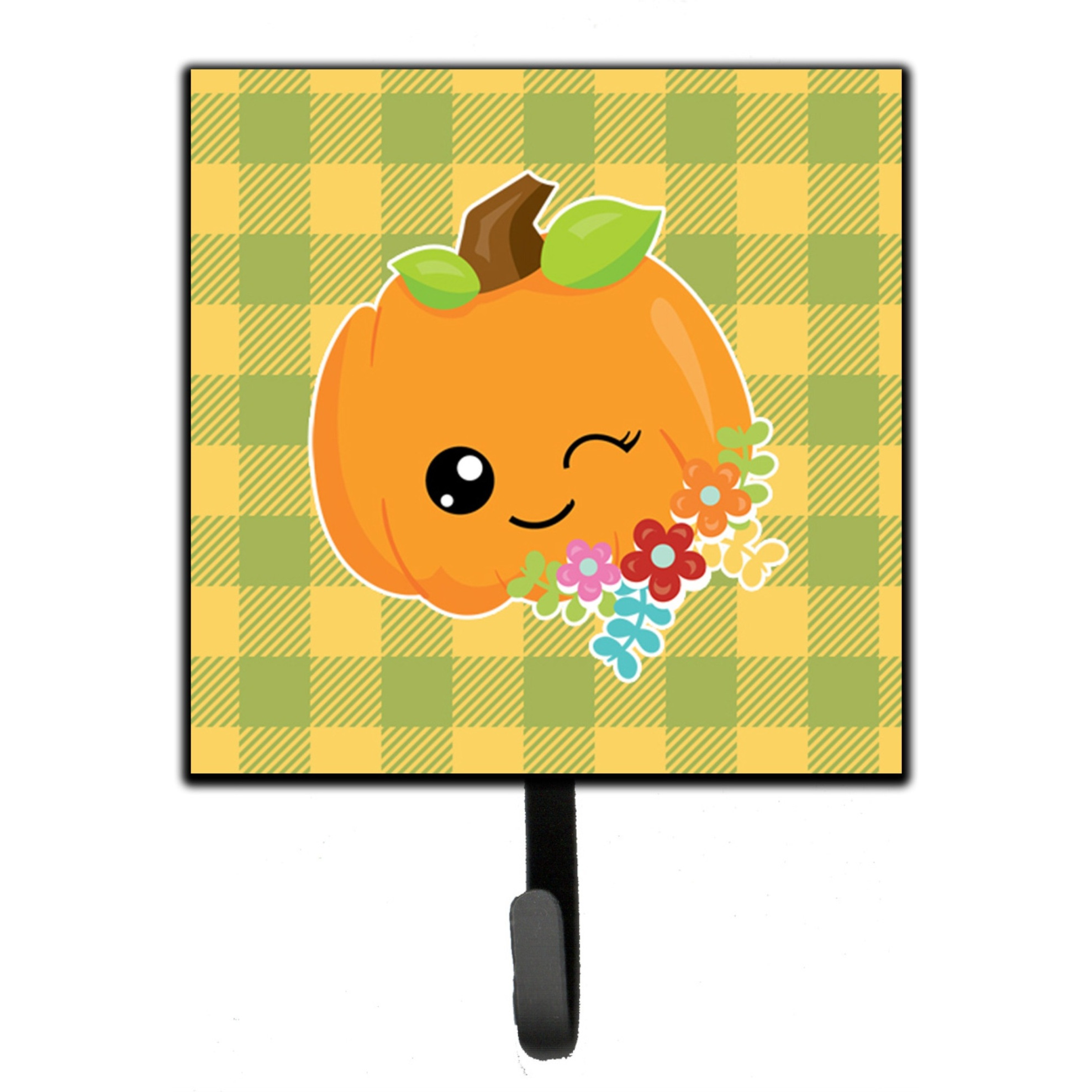 &quotCaroline's Treasures Mr. Winky Pumpkin Wall Hook, Small, Multicolor"