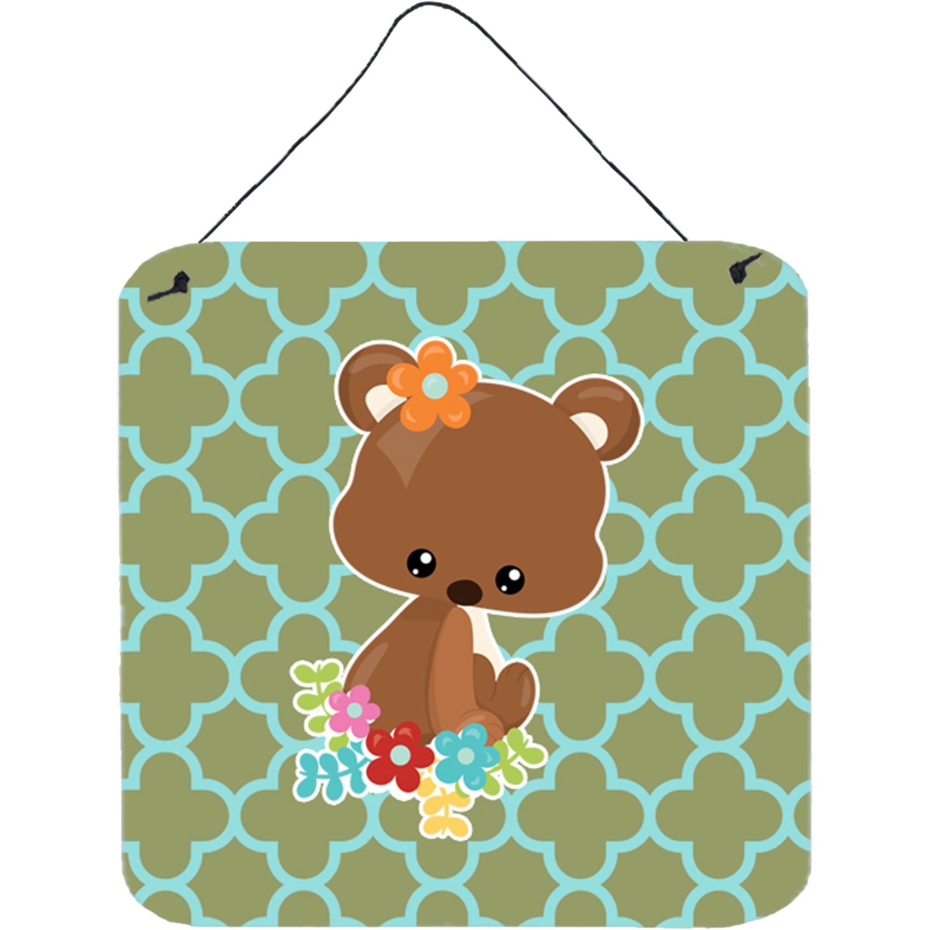 &quotCaroline's Treasures Baby Brown Bear Metal Print, 6"" x 6"", Multicolor"