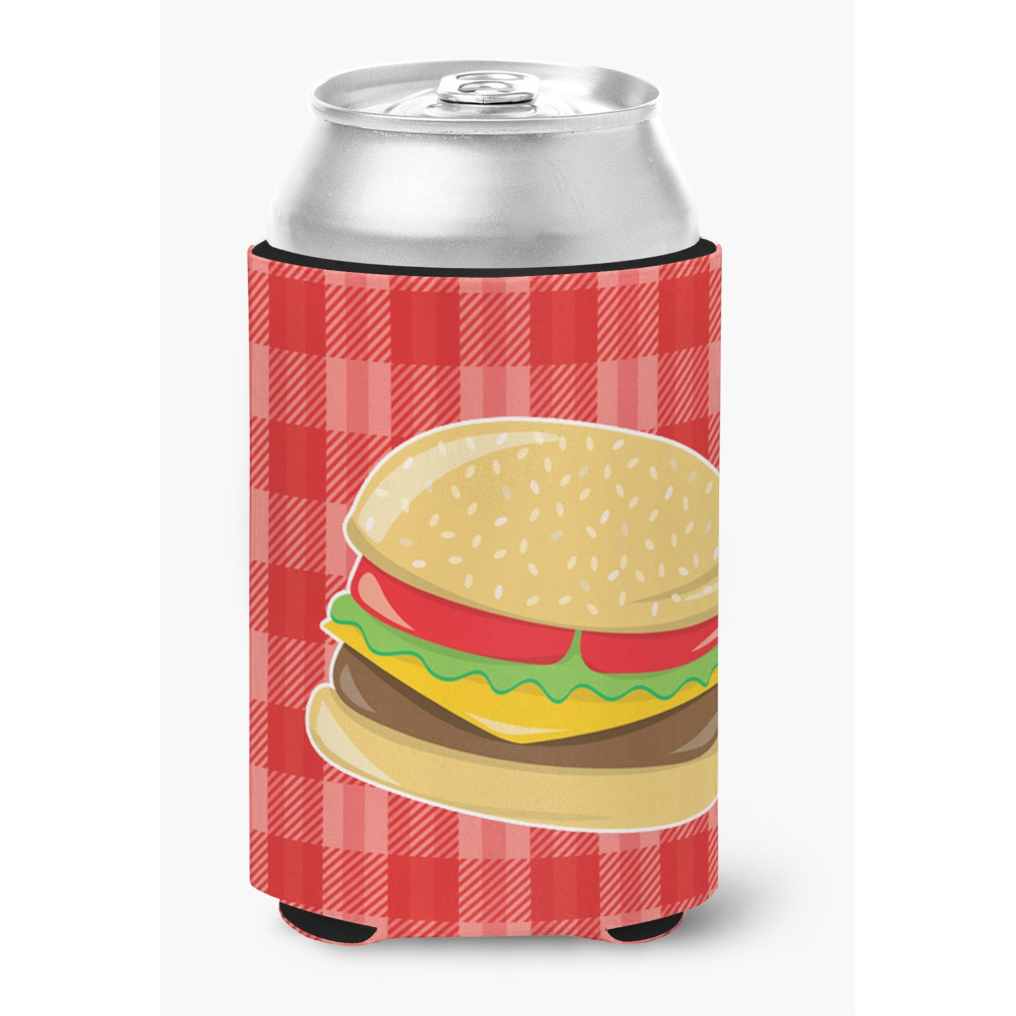 &quotCaroline's Treasures Hamburger Plaid Can or Bottle Hugger, Can Hugger, Multicolor"