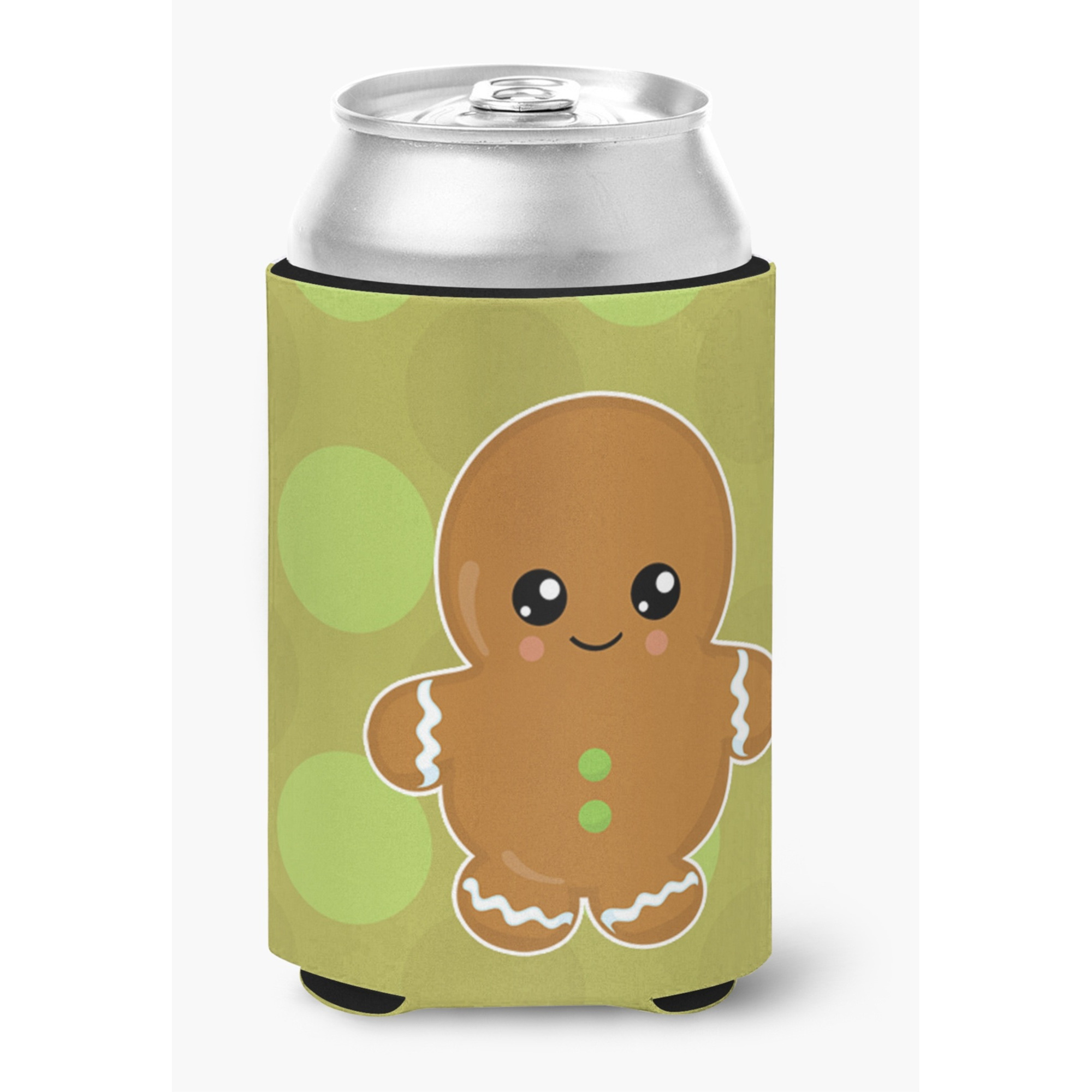 &quotCaroline's Treasures Christmas Gingerbread Man Can or Bottle Hugger, Can Hugger, Multicolor"