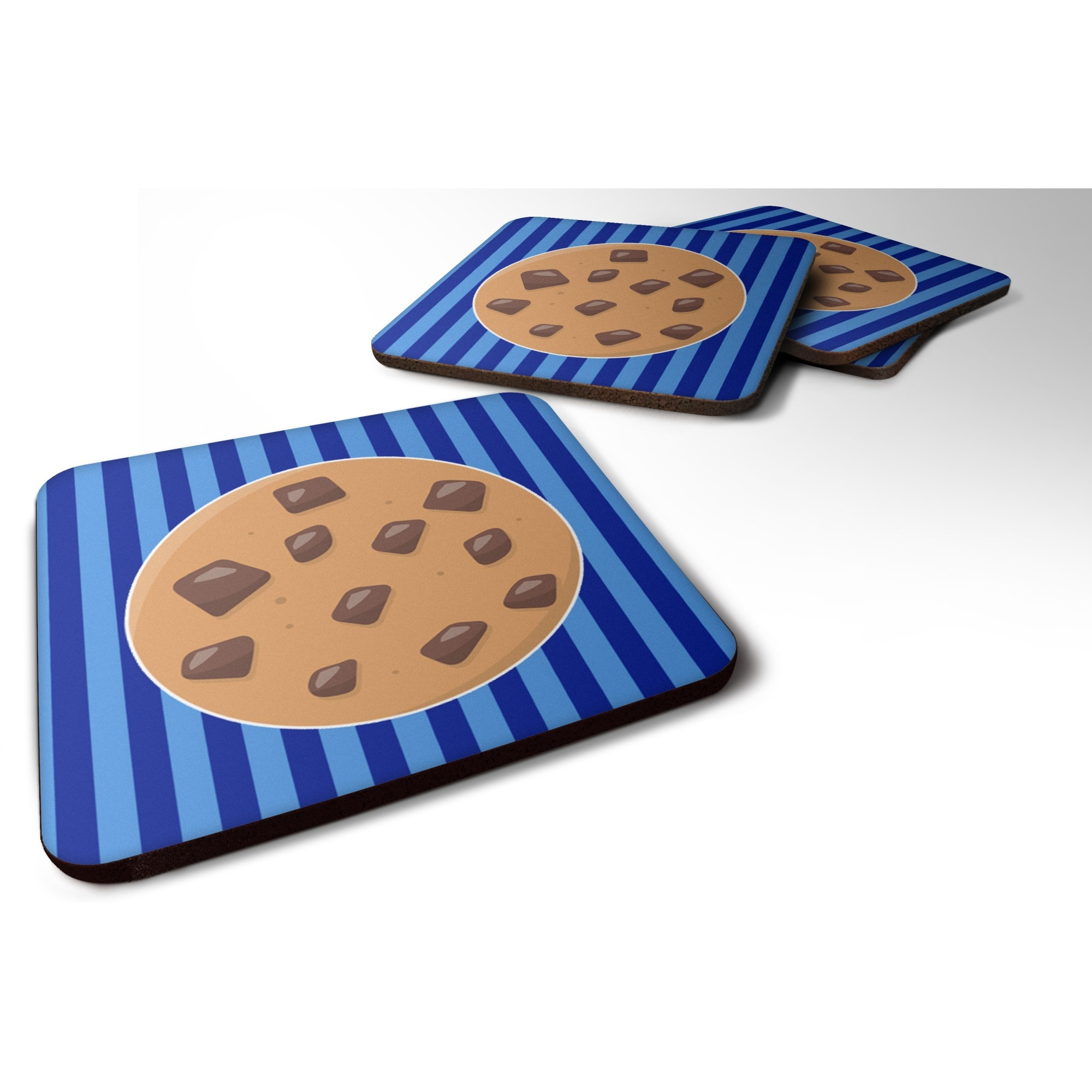 &quotCaroline's Treasures Cookie Monster Foam Coaster Set of 4, 3.5, Multicolor"