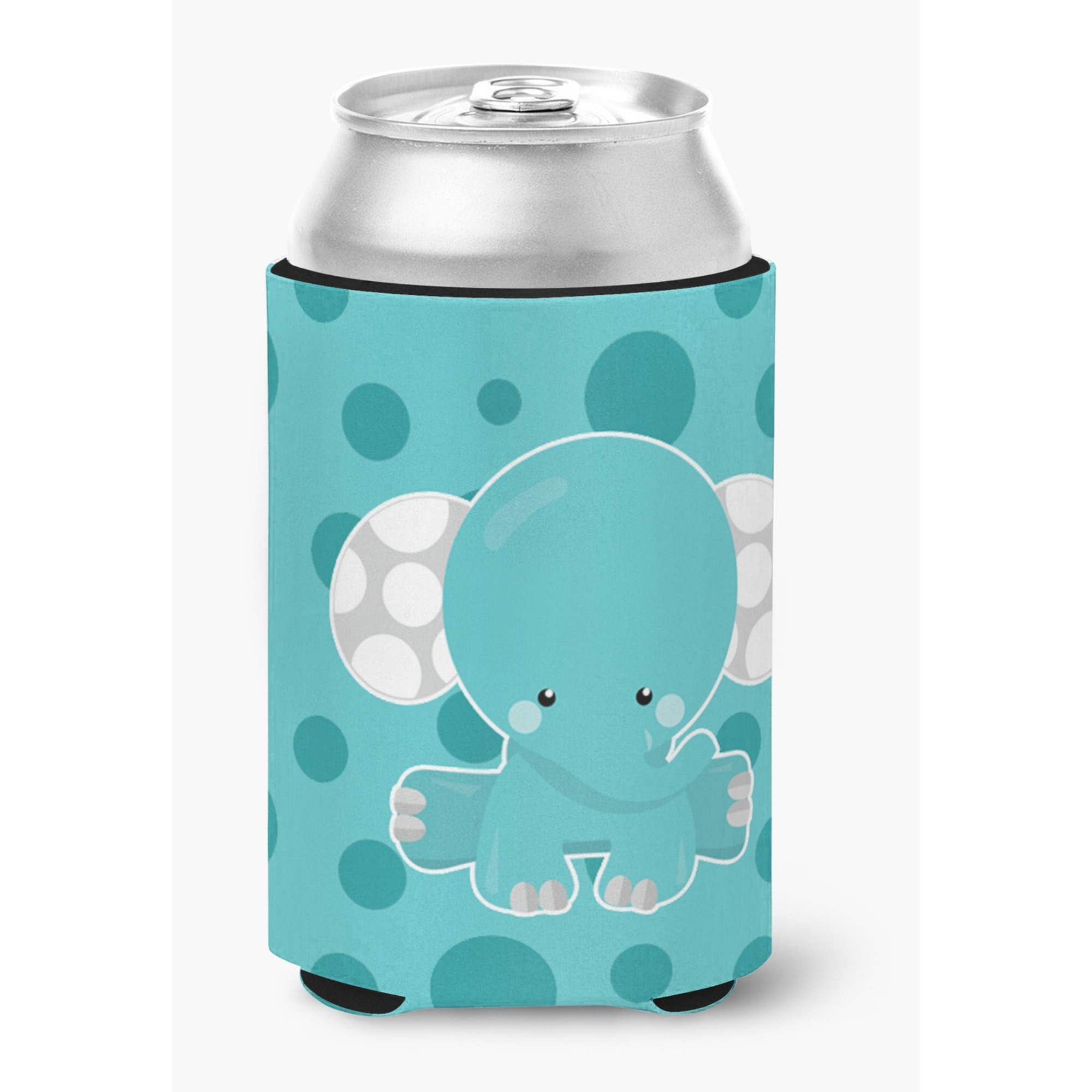 &quotCaroline's Treasures Polkadot Elephant Can or Bottle Hugger, Can Hugger, Multicolor"