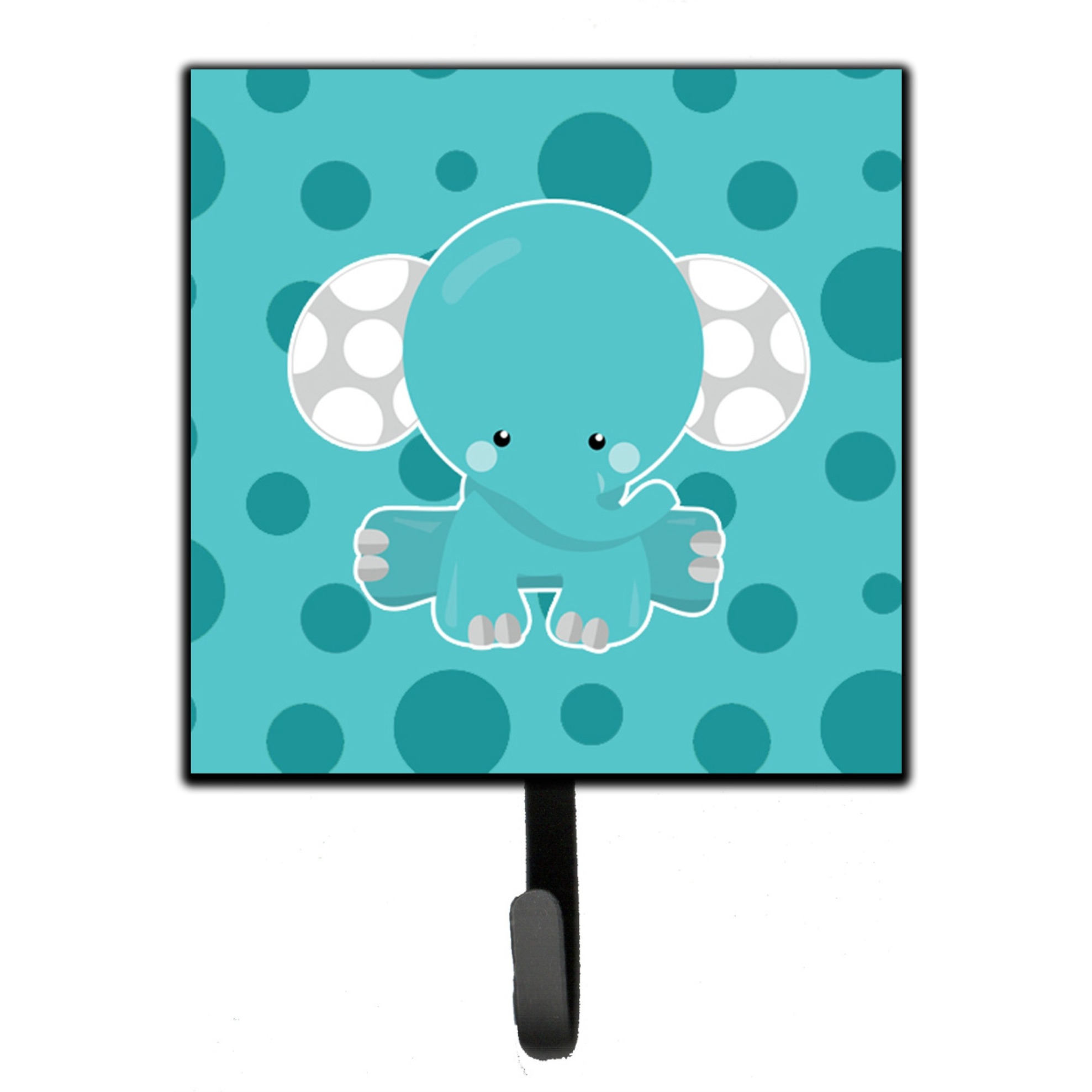 &quotCaroline's Treasures Polkadot Elephant Wall Hook, Small, Multicolor"