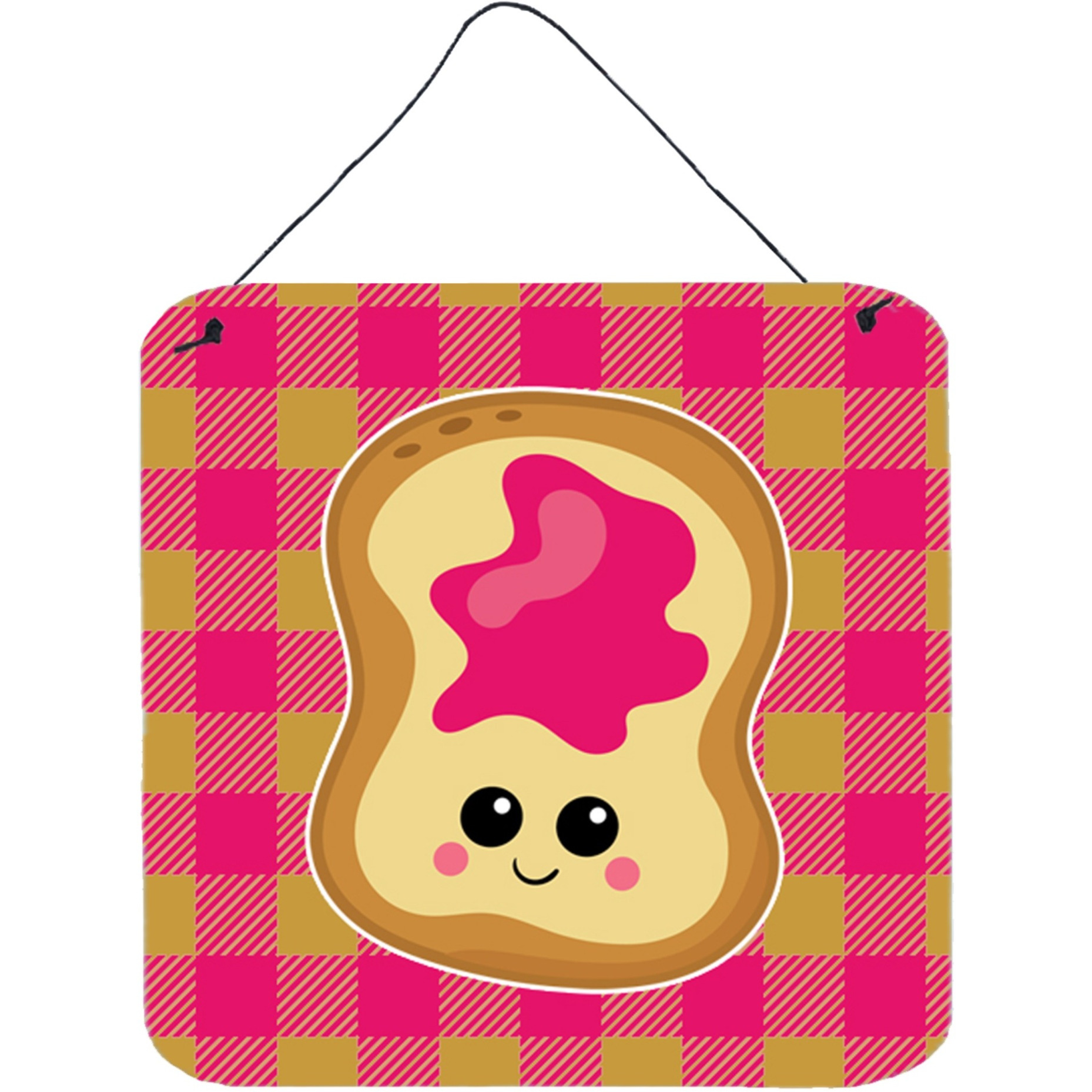 &quotCaroline's Treasures Jelly Toast Metal Print, 6"" x 6"", Multicolor"