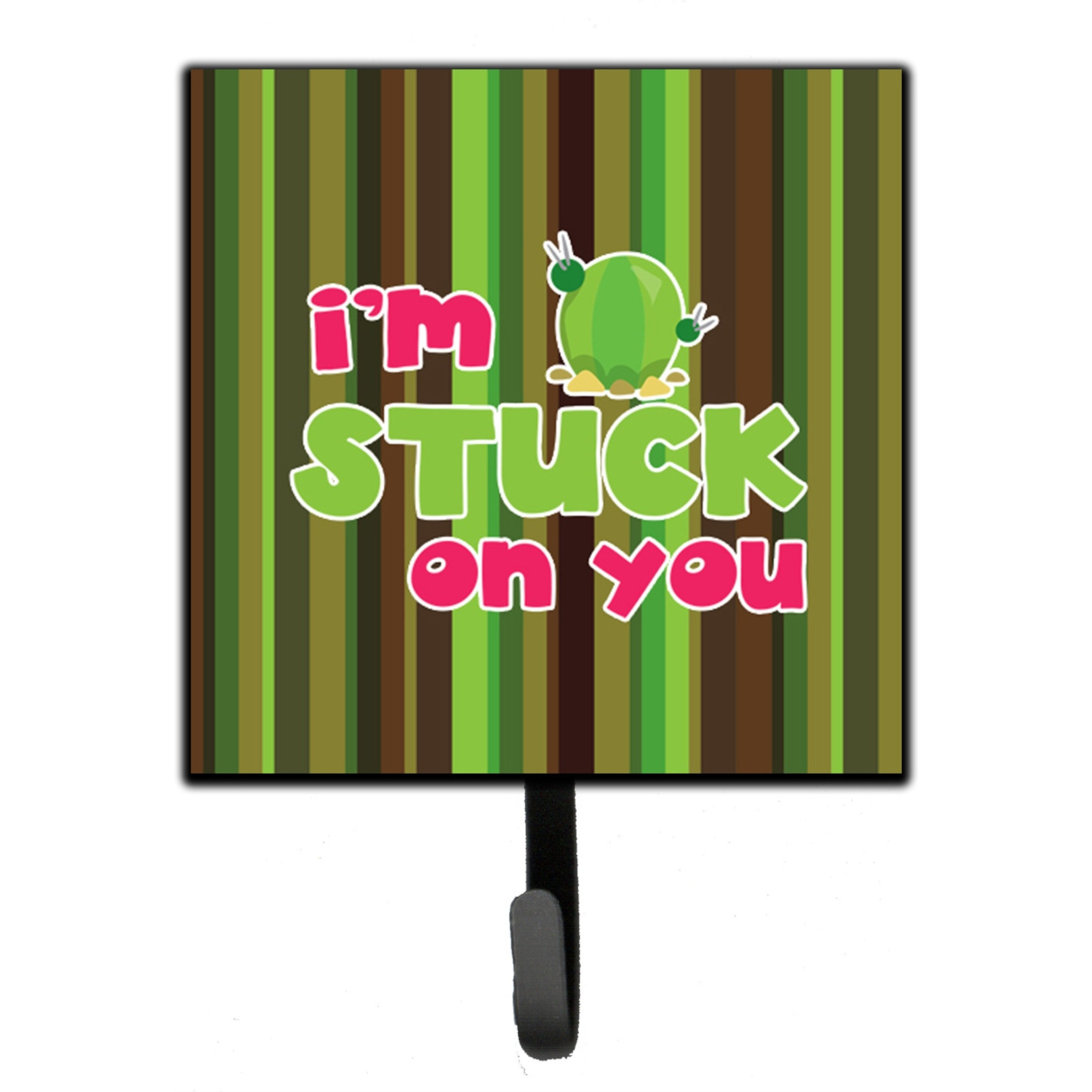 &quotCaroline's Treasures Cactus I'm Stuck on You Wall Hook, Small, Multicolor"