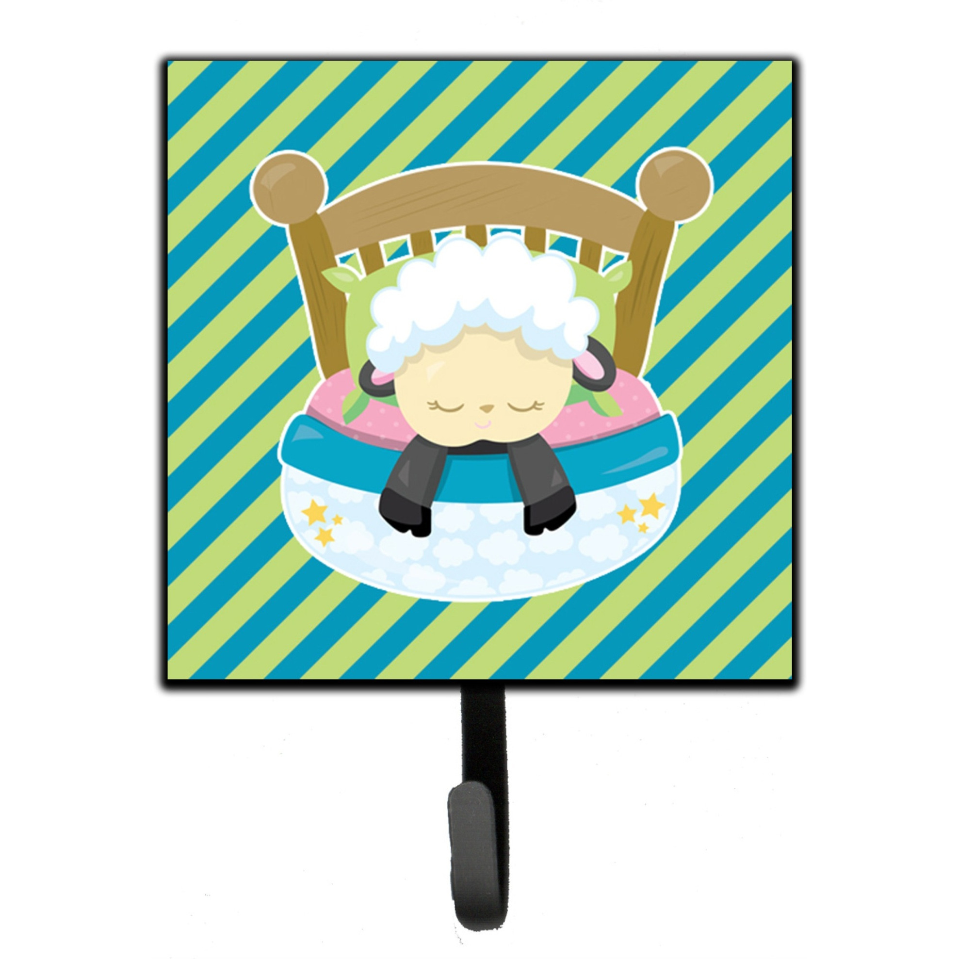 &quotCaroline's Treasures Sheep in Bed Wall Hook, Small, Multicolor"