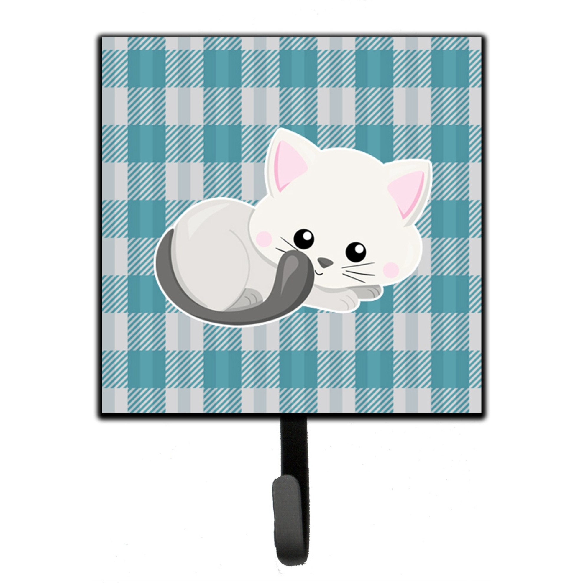 &quotCaroline's Treasures White Kitten Wall Hook, Small, Multicolor"