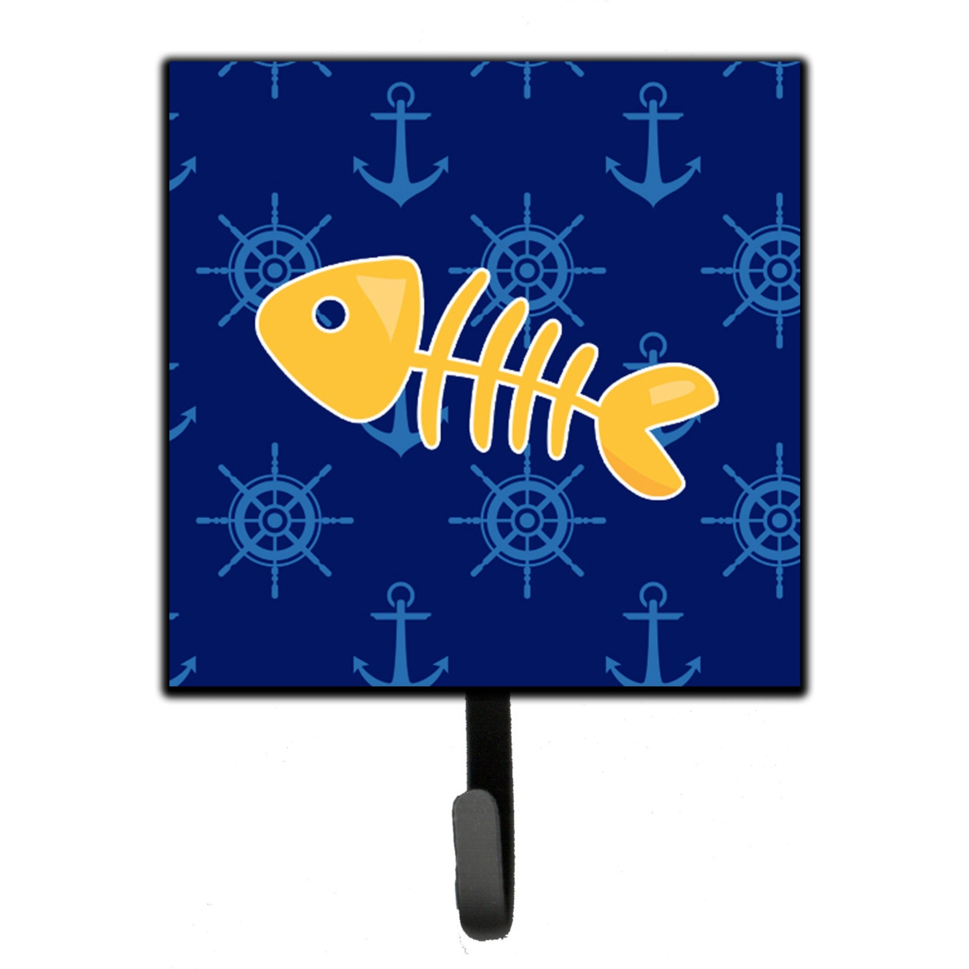 &quotCaroline's Treasures Fish Bones Wall Hook, Small, Multicolor"