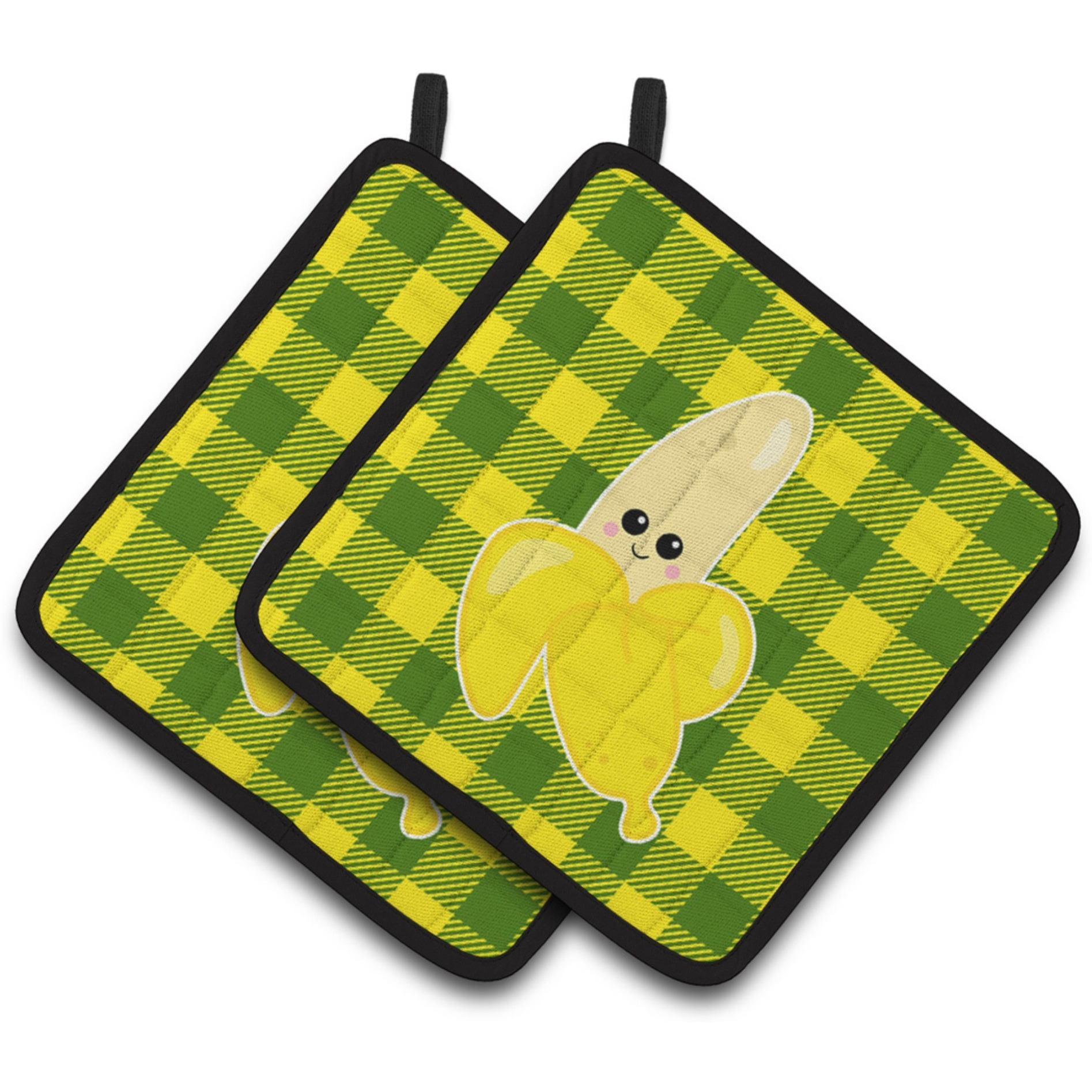 &quotCaroline's Treasures BB6889PTHD Going Bananas Pair of Pot Holders, 7.5 x 7.5"", Multicolor"