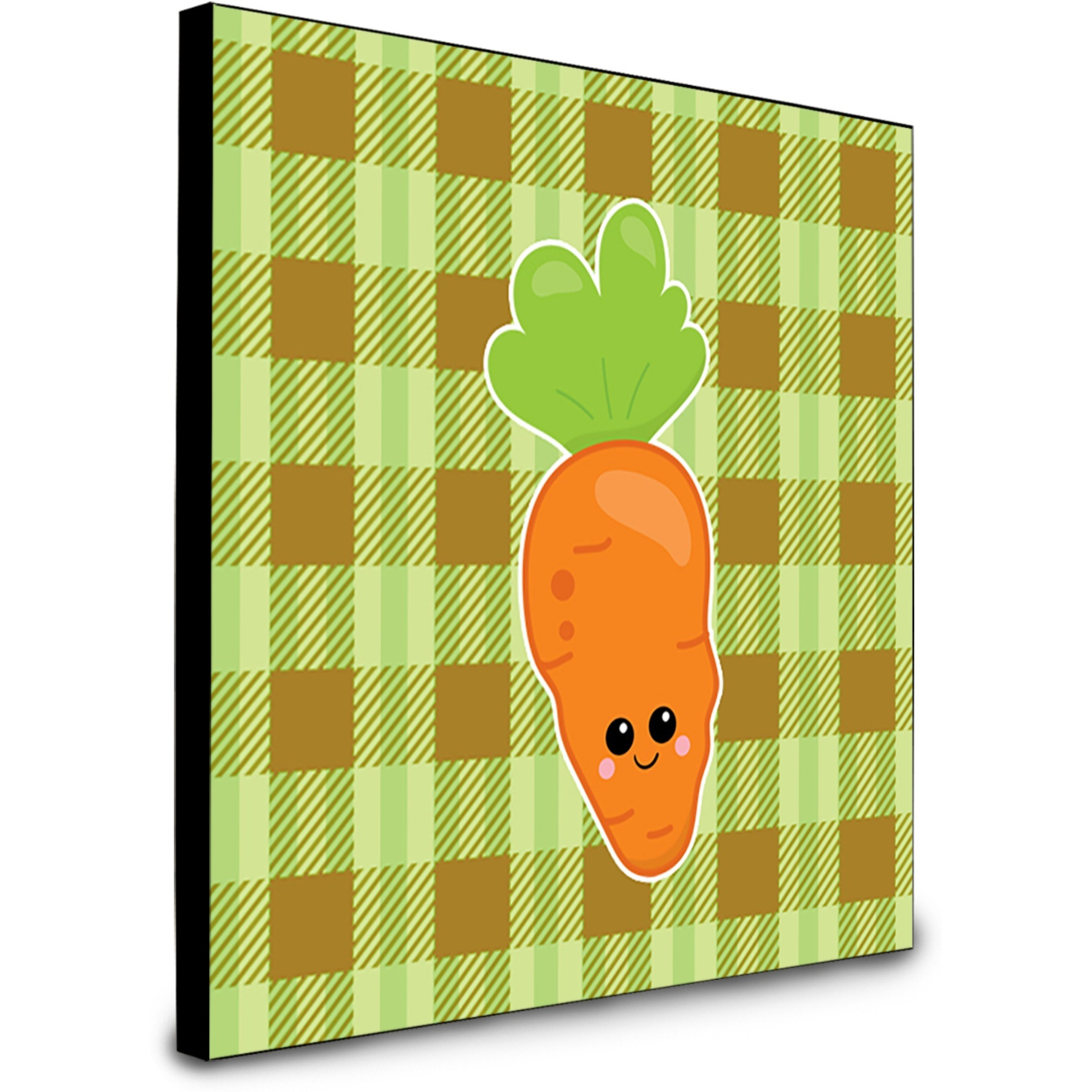 &quotCaroline's Treasures Carol The Carrot Artwork Panel wall-decor, Multicolor"
