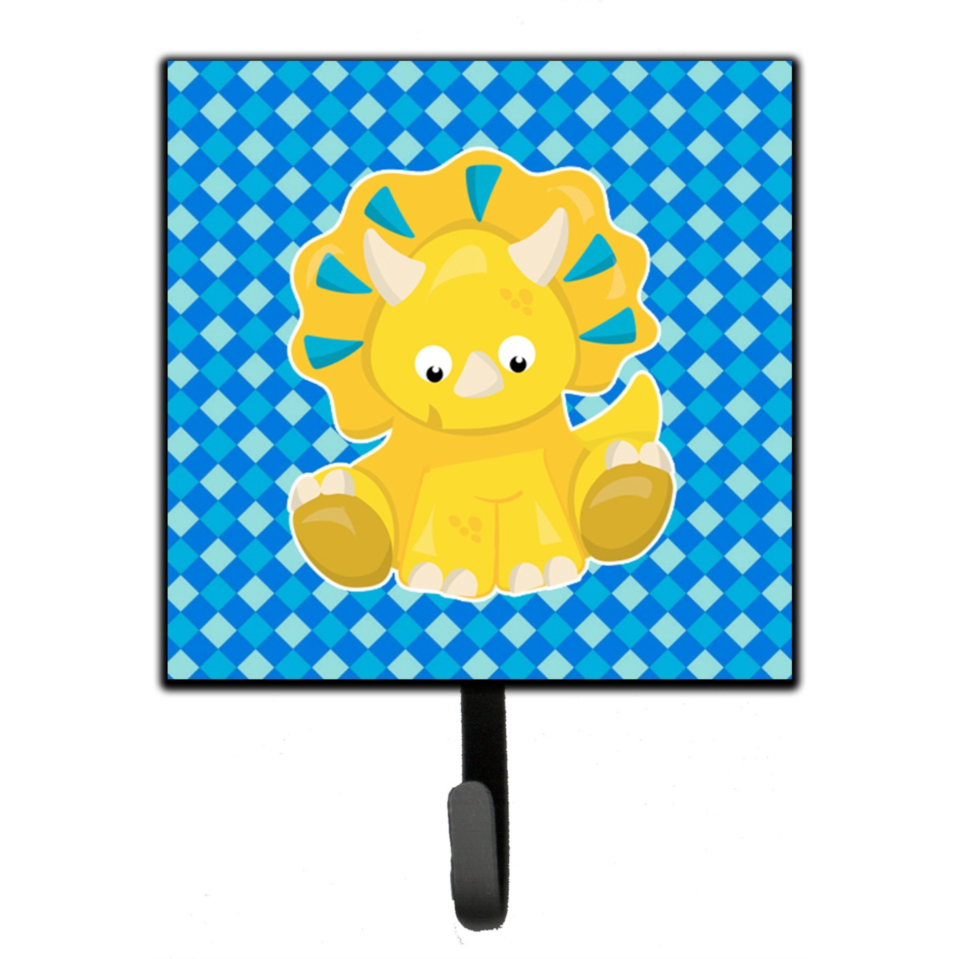 &quotCaroline's Treasures Triceratops Dinosaur Wall Hook, Small, Multicolor"
