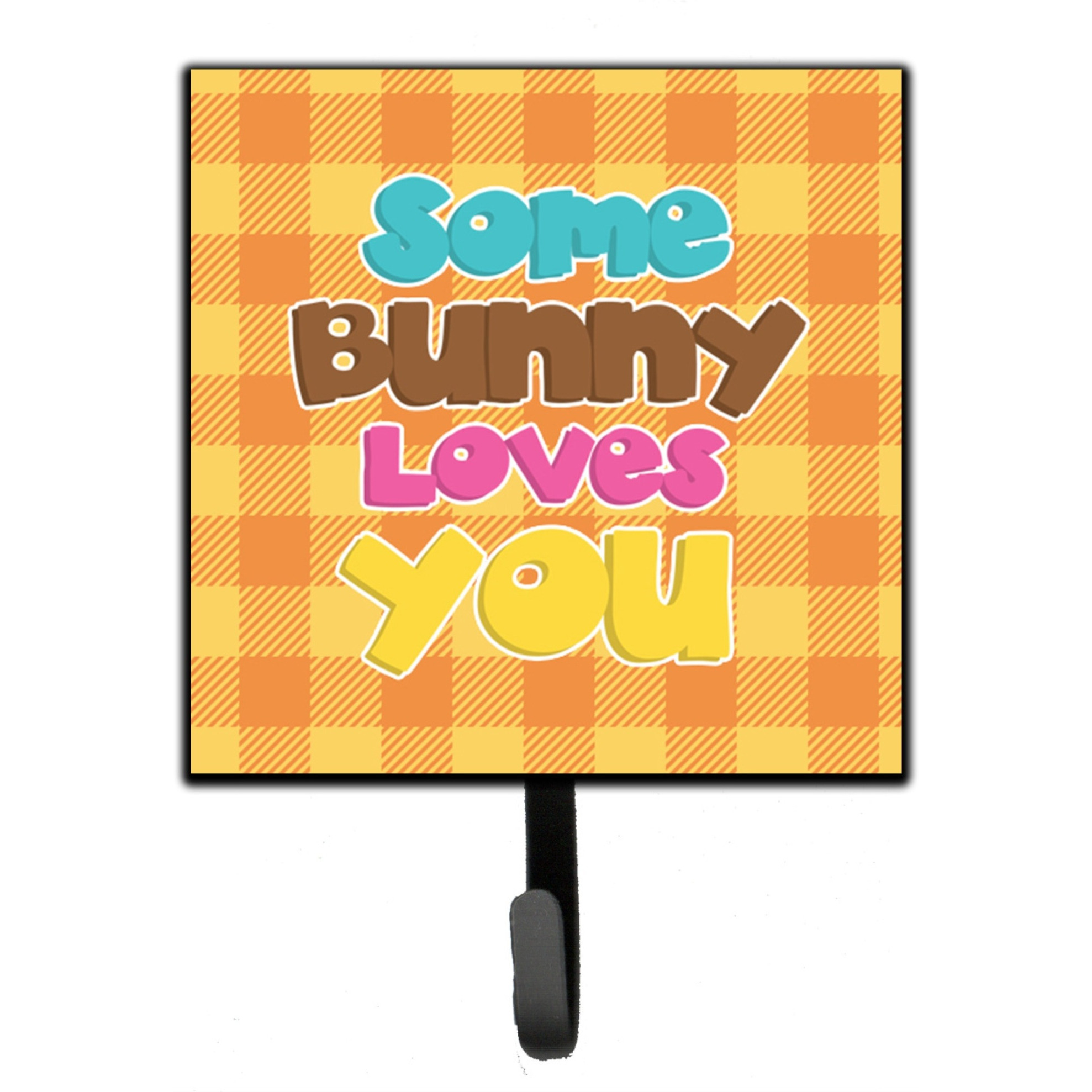 &quotCaroline's Treasures Easter Some Bunny Loves You Wall Hook, Small, Multicolor"