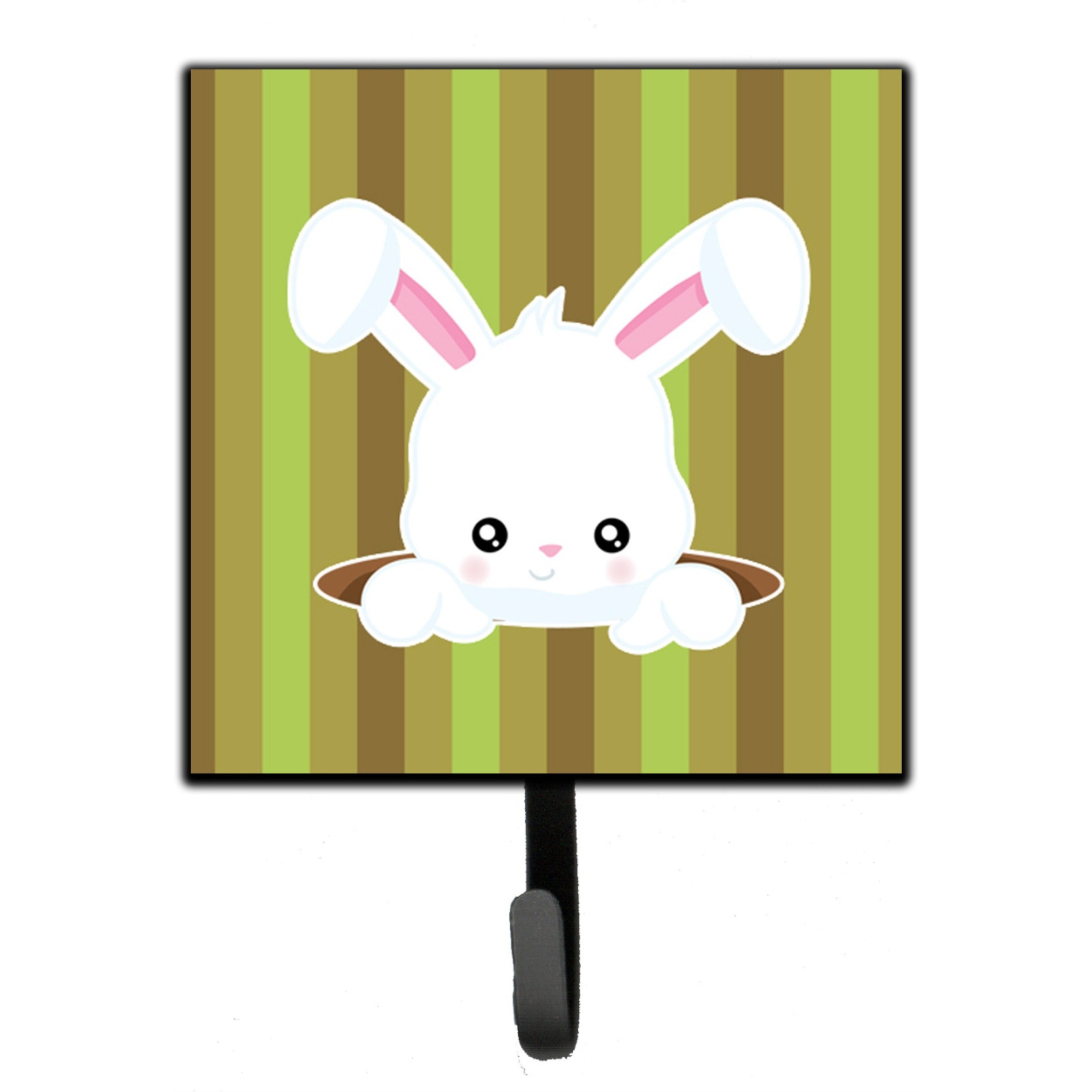 &quotCaroline's Treasures Easter Rabbit Hole Wall Hook, Small, Multicolor"