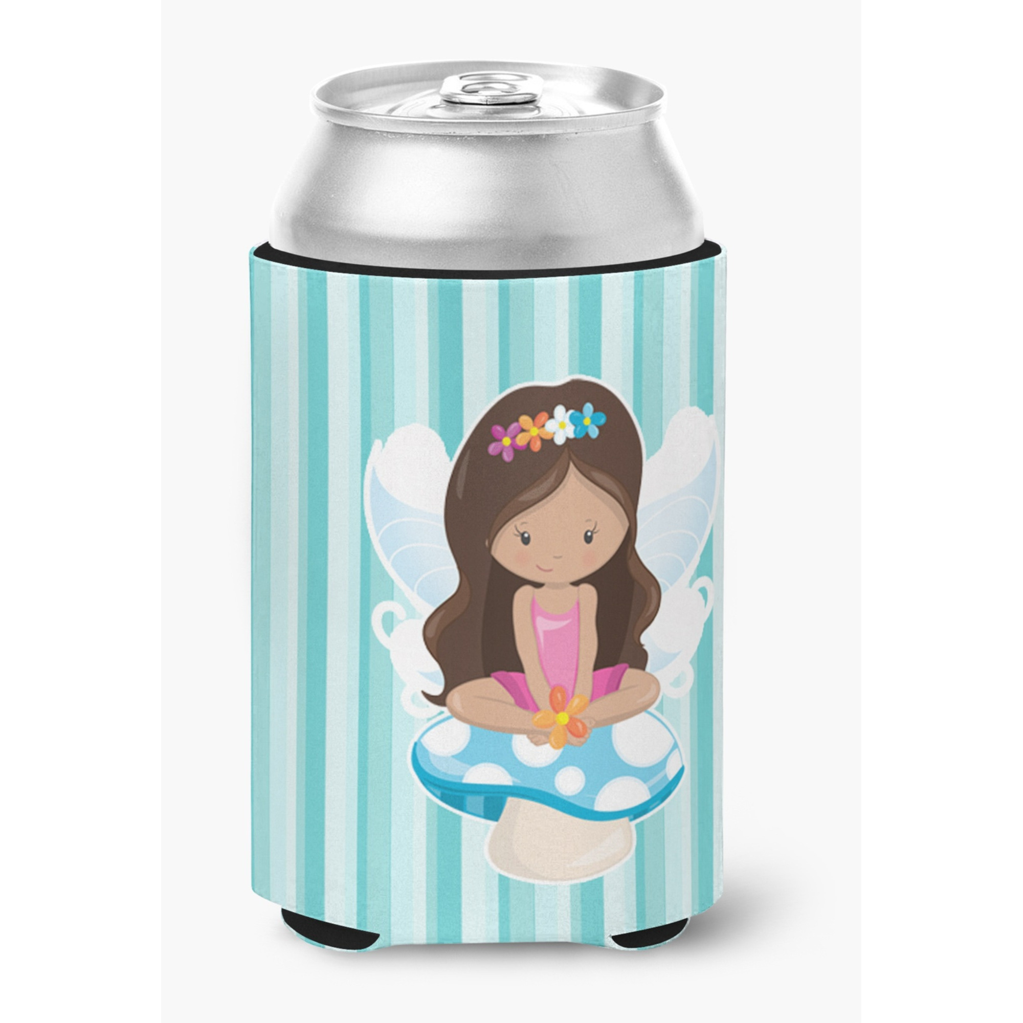 &quotCaroline's Treasures Fairy On Mushroom Can or Bottle Hugger, Can Hugger, Multicolor"