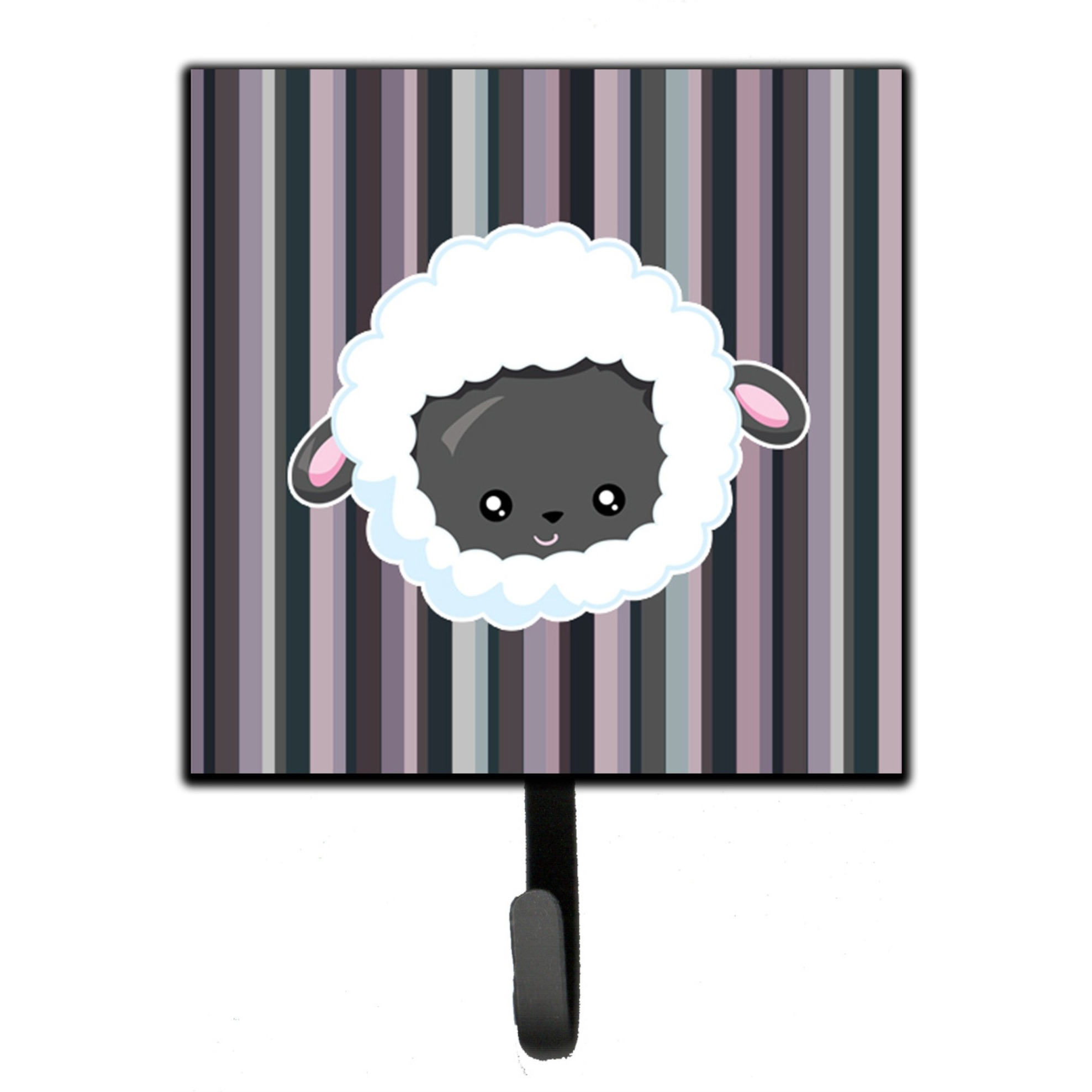 &quotCaroline's Treasures Black Sheep Lamb Face Wall Hook, Small, Multicolor"