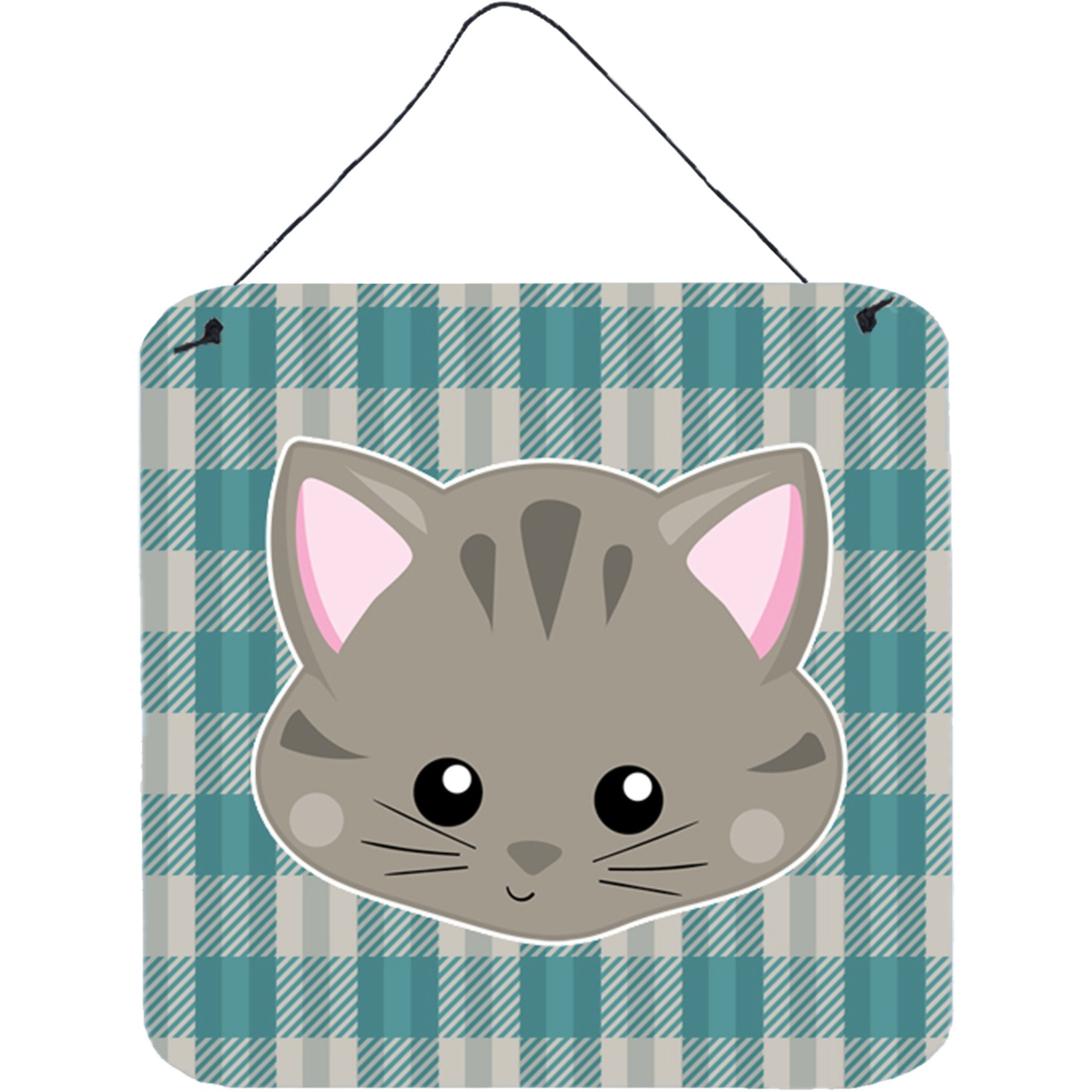 &quotCaroline's Treasures Kitten Face Metal Print, 6"" x 6"", Multicolor"