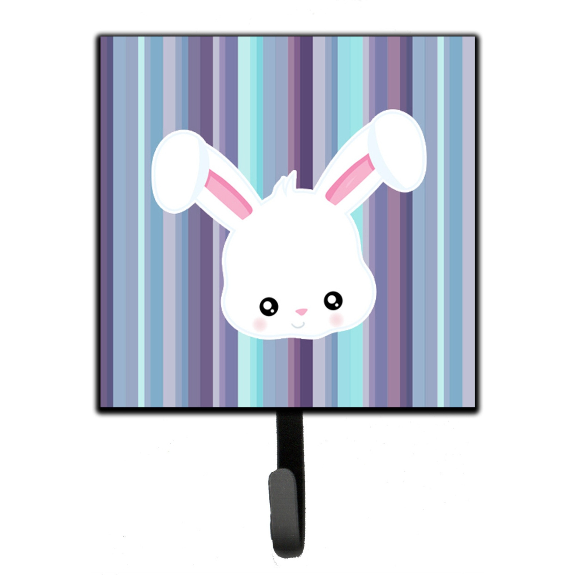 &quotCaroline's Treasures Rabbit Face Wall Hook, Small, Multicolor"