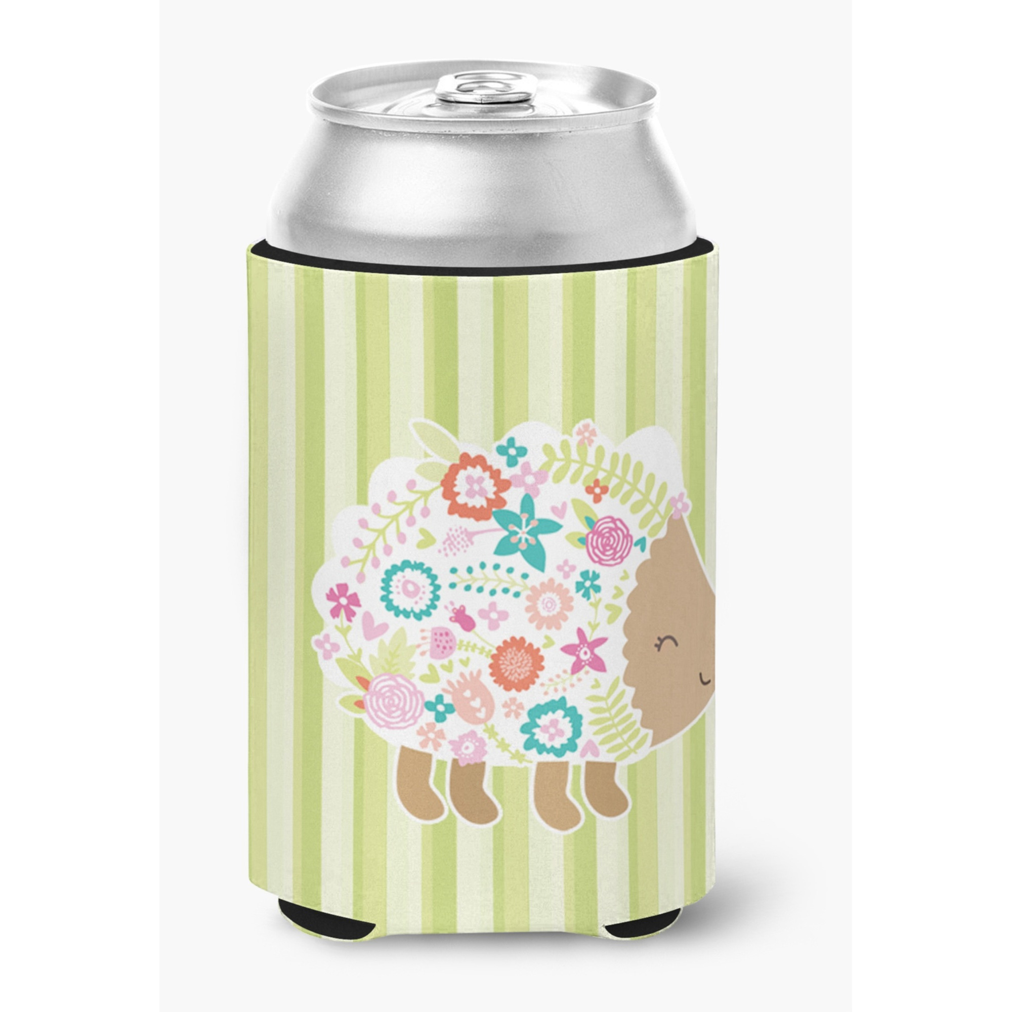 &quotCaroline's Treasures Flowered Hedgehog Can or Bottle Hugger, Can Hugger, Multicolor"