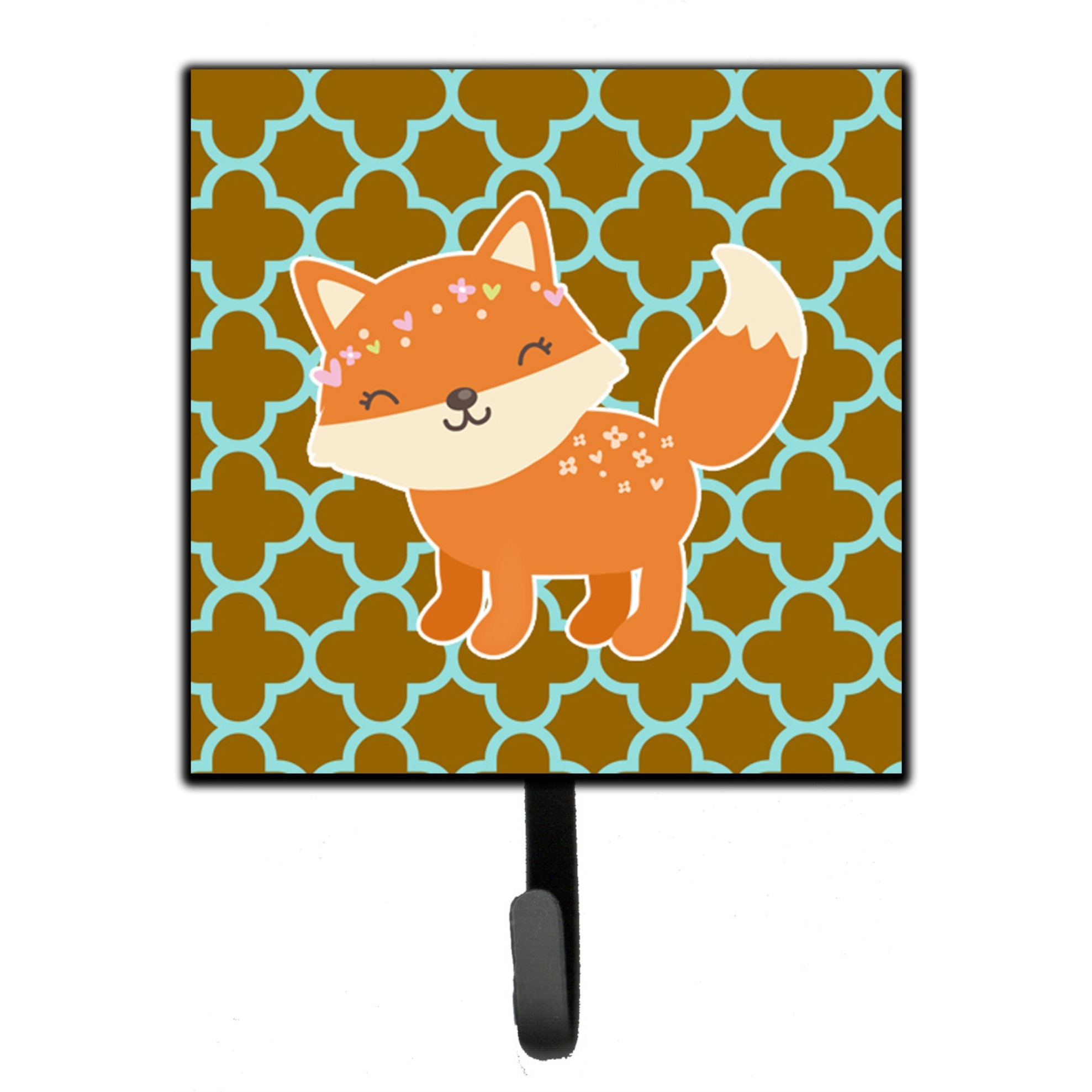 &quotCaroline's Treasures Fox on Quatrafoil Wall Hook, Small, Multicolor"