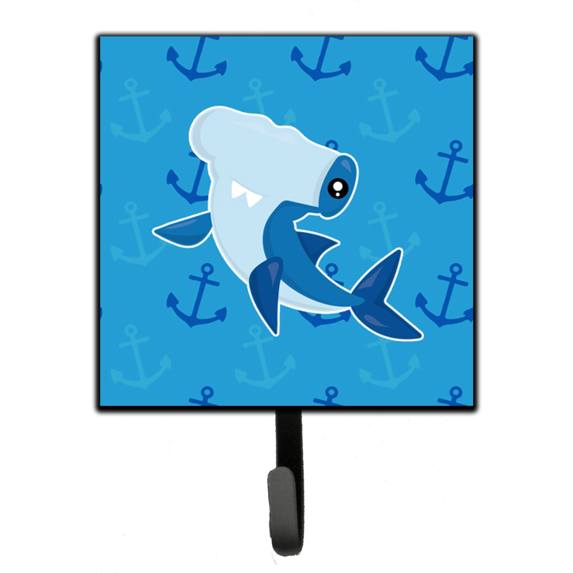 &quotCaroline's Treasures Hammerhead Shark on Anchors Wall Hook, Small, Multicolor"
