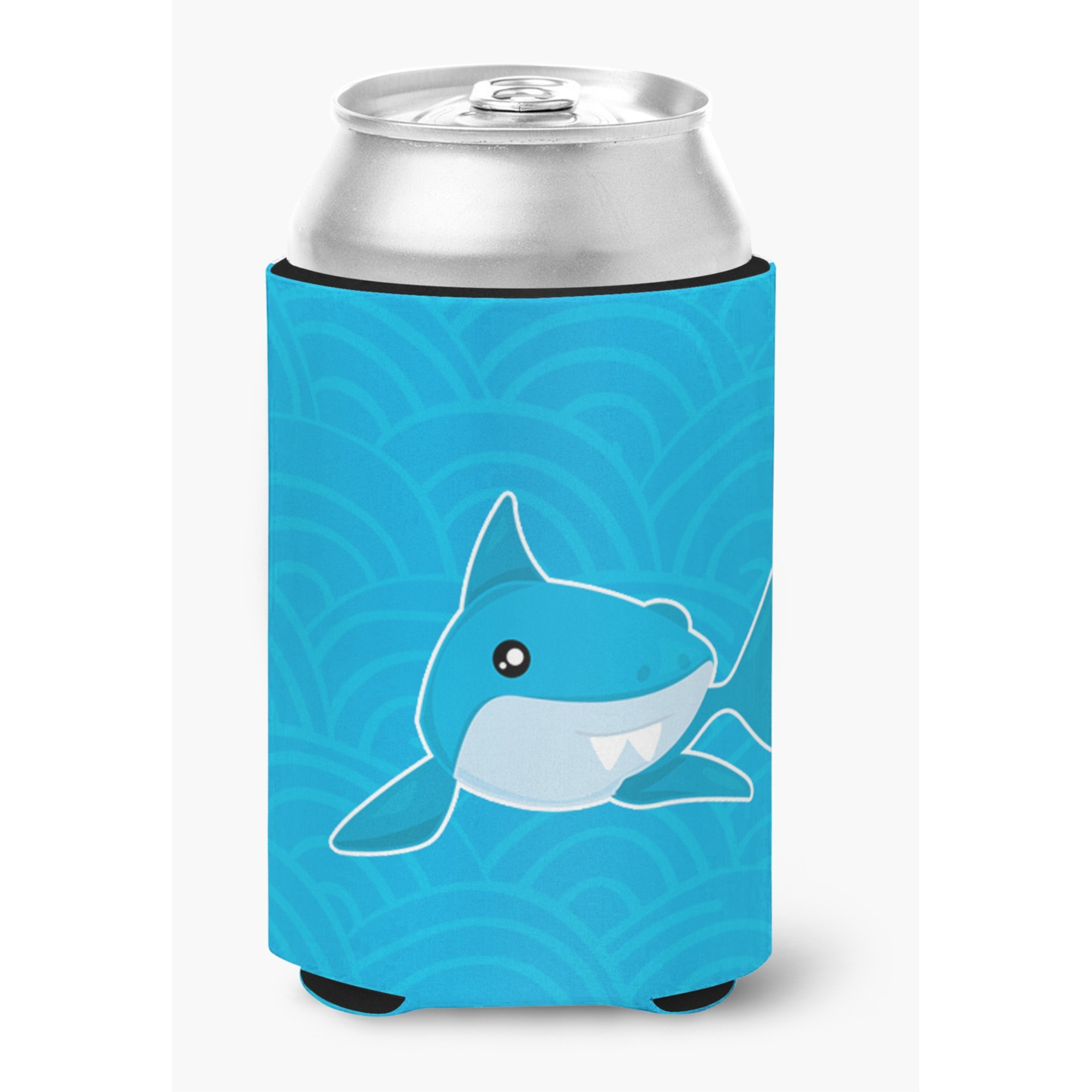 &quotCaroline's Treasures Shark with Waves Can or Bottle Hugger, Can Hugger, Multicolor"