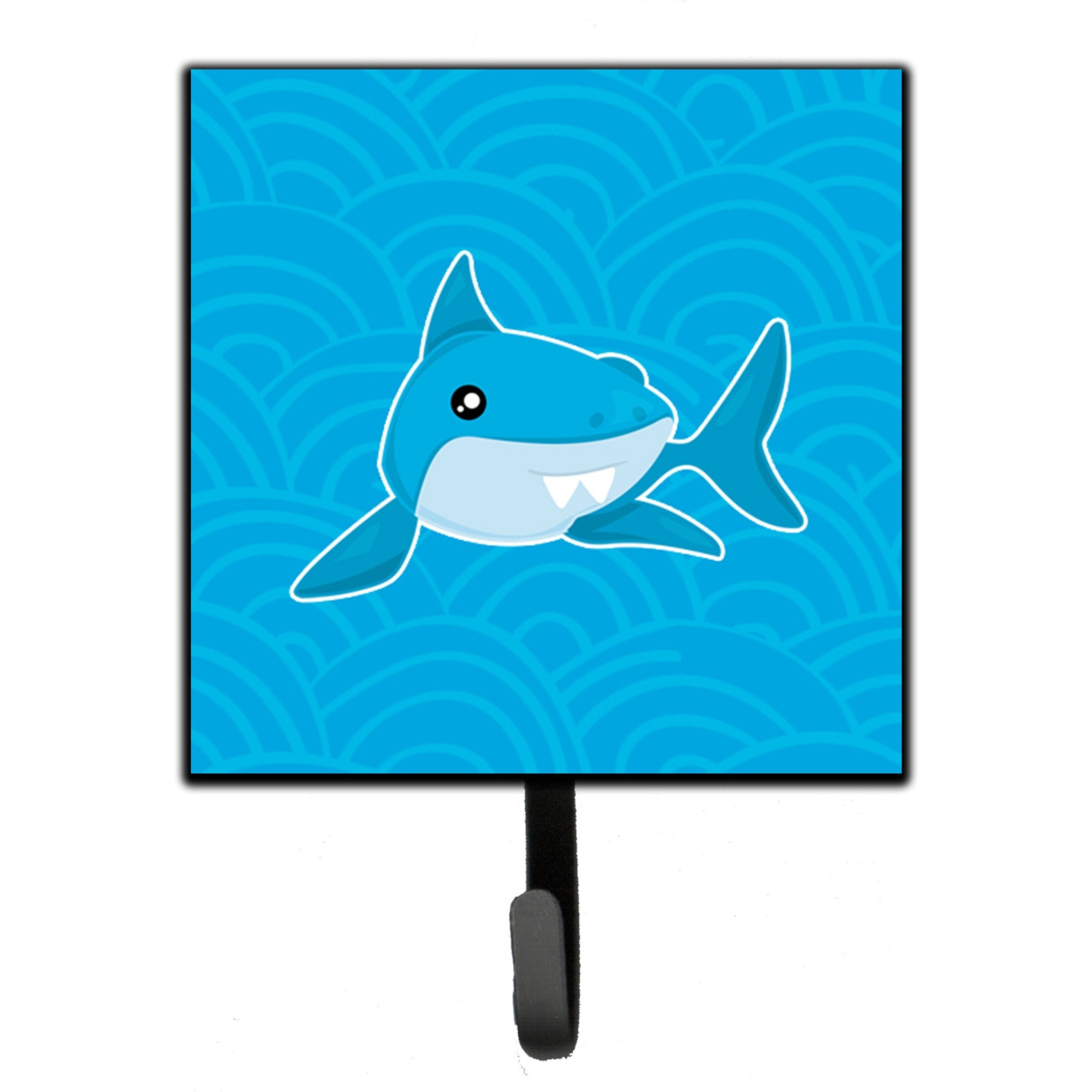 &quotCaroline's Treasures Shark with Waves Wall Hook, Small, Multicolor"