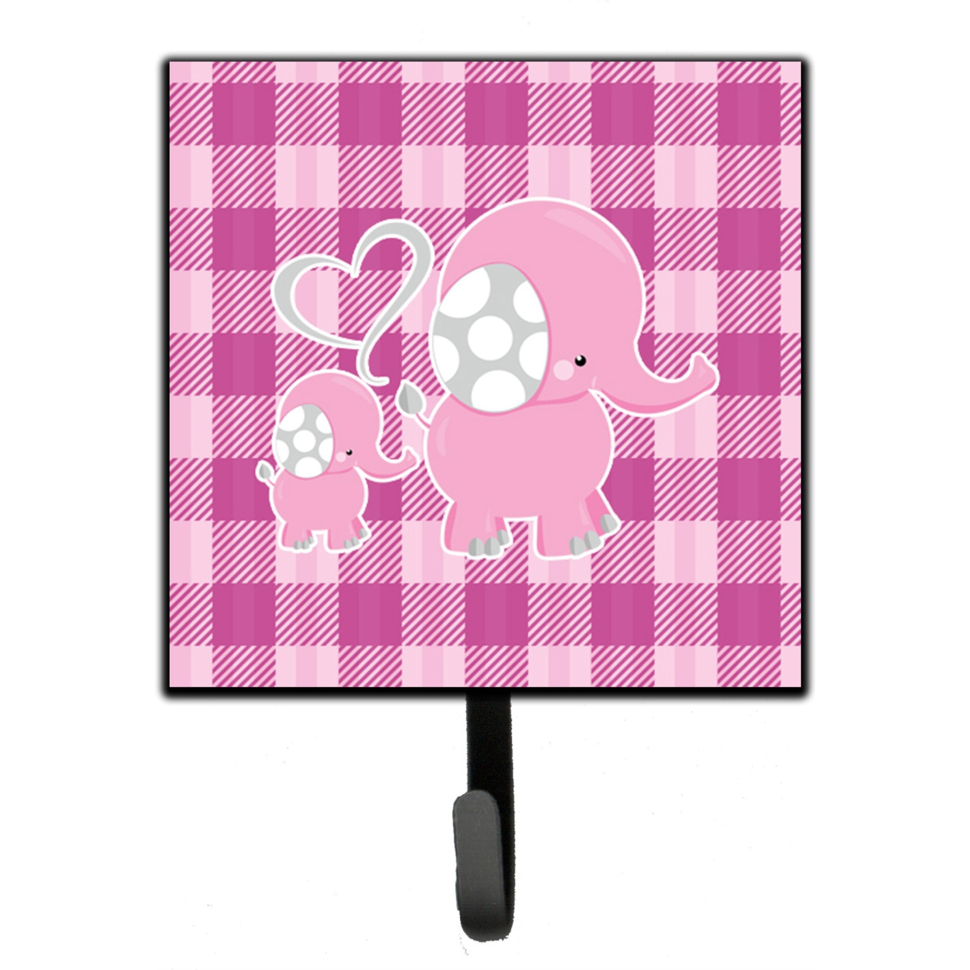 &quotCaroline's Treasures Elephant and Baby Wall Hook, Small, Multicolor"