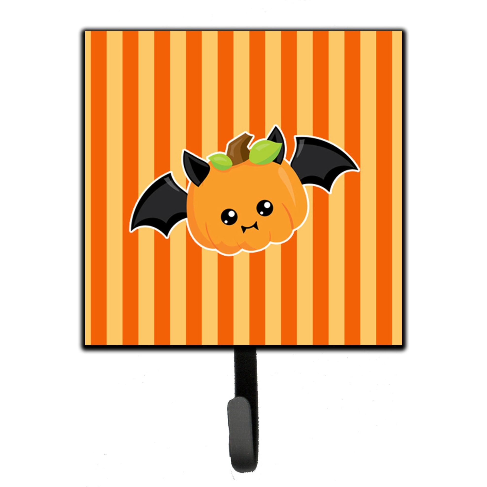 &quotCaroline's Treasures Halloween Pumpkin Bat Wall Hook, Small, Multicolor"