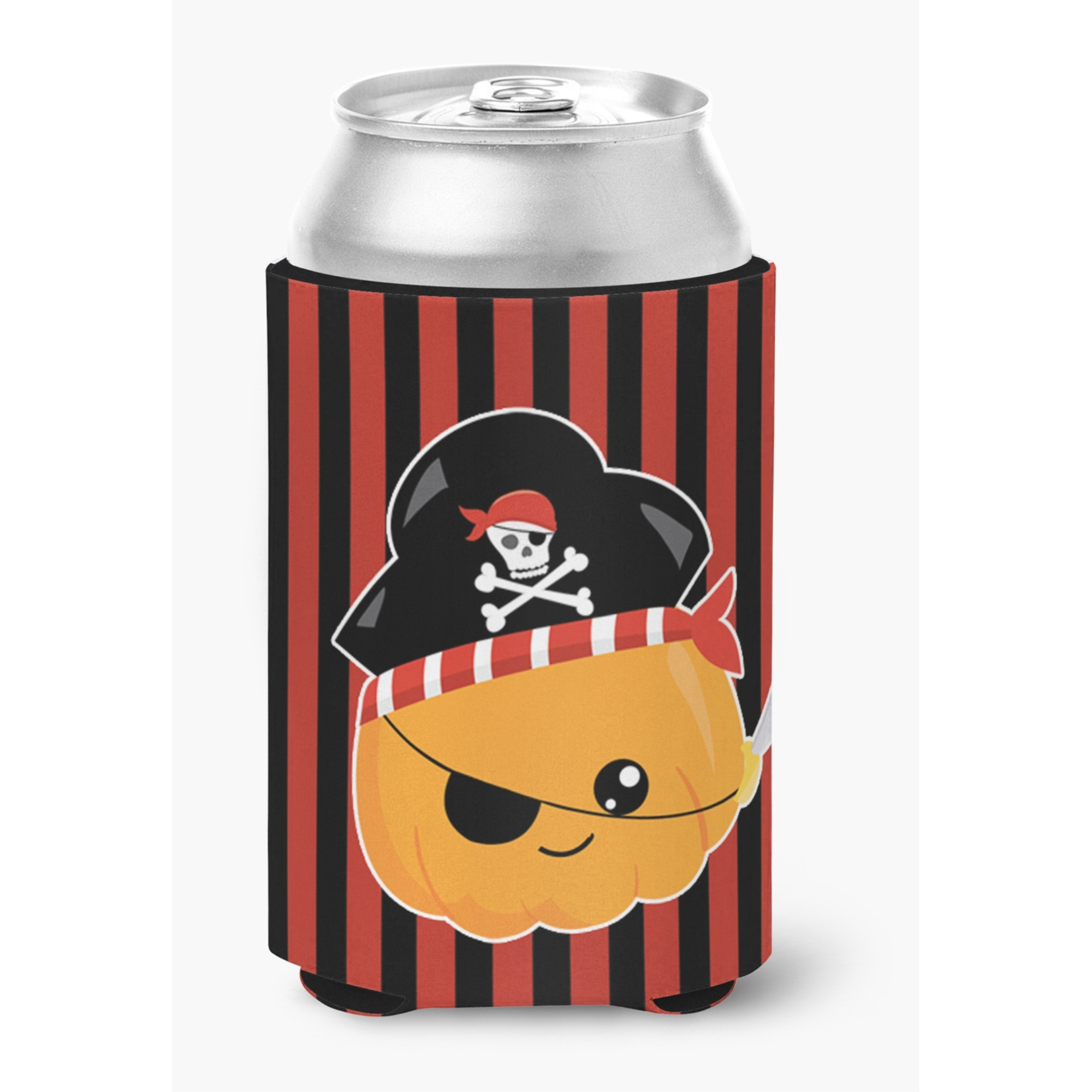 &quotCaroline's Treasures Halloween Pumpkin Pirate Can or Bottle Hugger, Can Hugger, Multicolor"