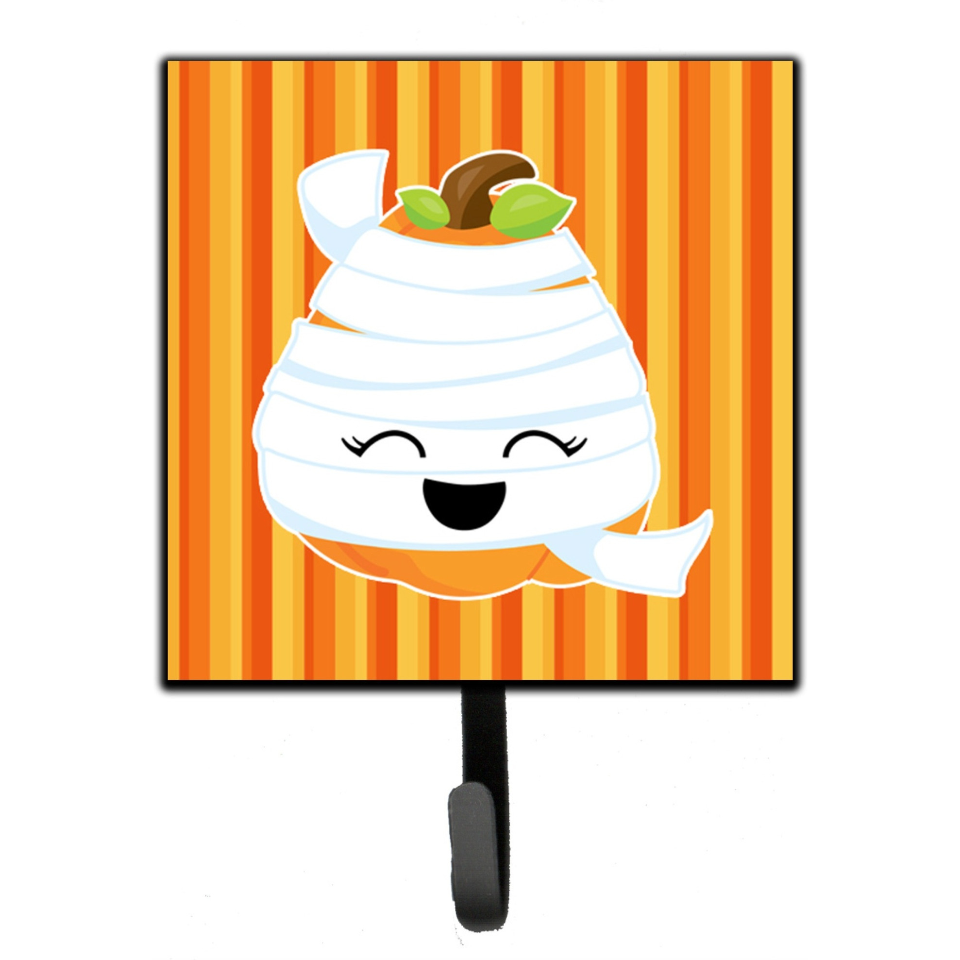 &quotCaroline's Treasures Halloween Pumpkin Mummy Wall Hook, Small, Multicolor"