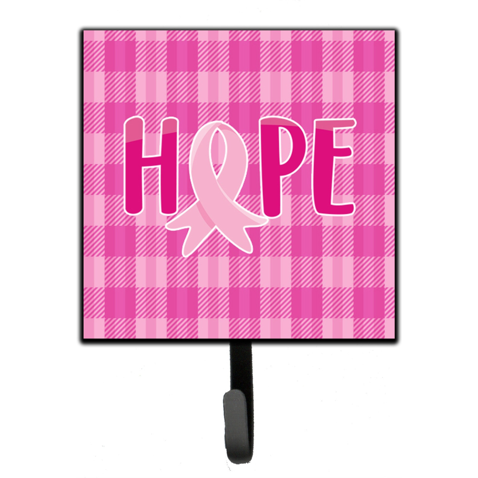 &quotCaroline's Treasures Breast Cancer Awareness Ribbon Hope Wall Hook, Small, Multicolor"