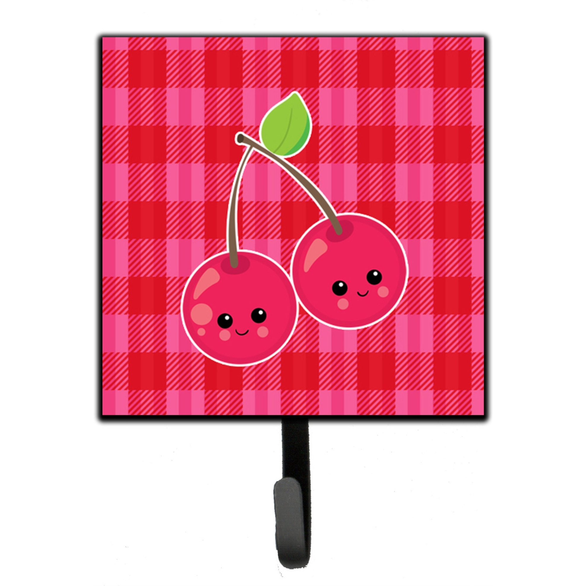 &quotCaroline's Treasures Cherry Faces Wall Hook, Small, Multicolor"