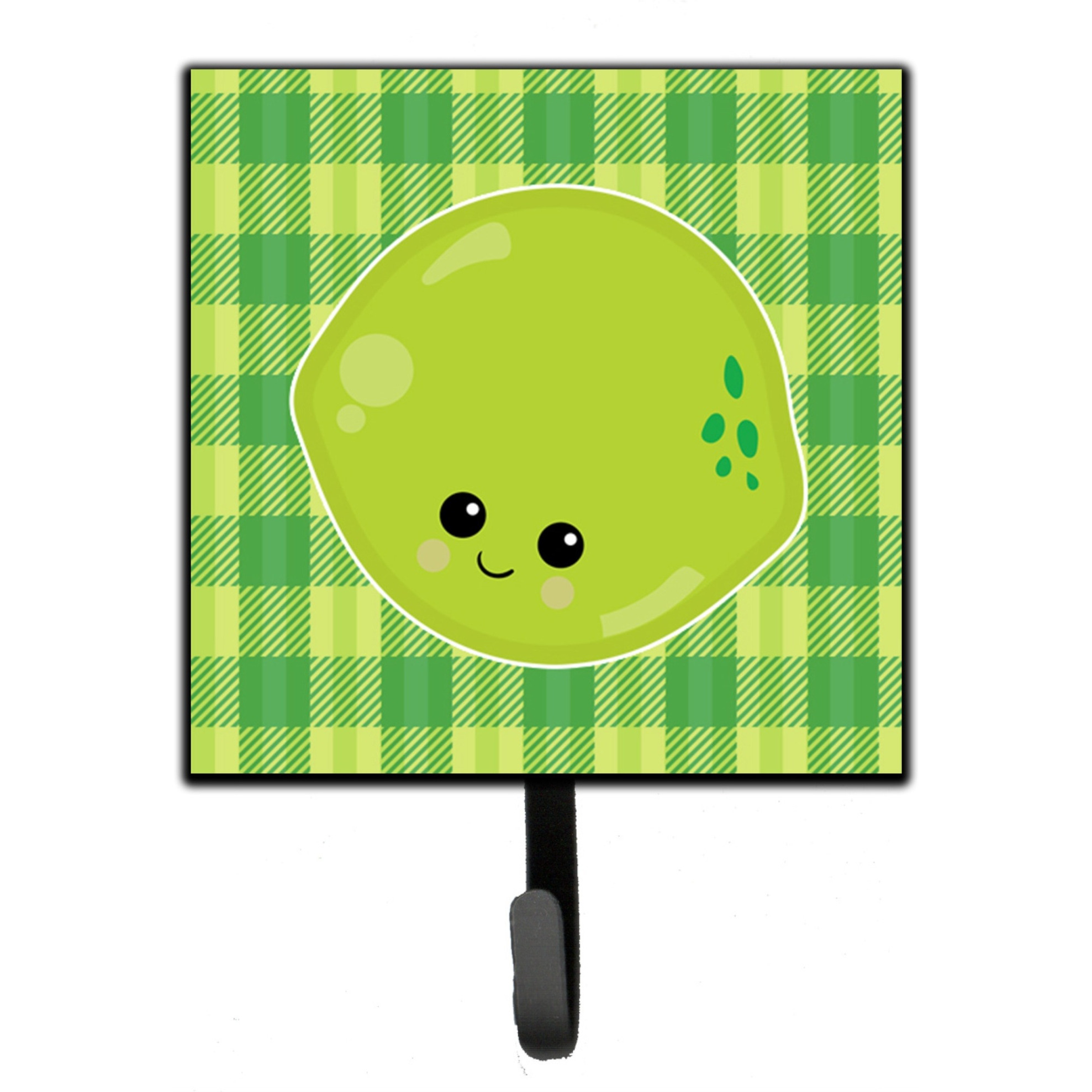 &quotCaroline's Treasures Lime Face Wall Hook, Small, Multicolor"