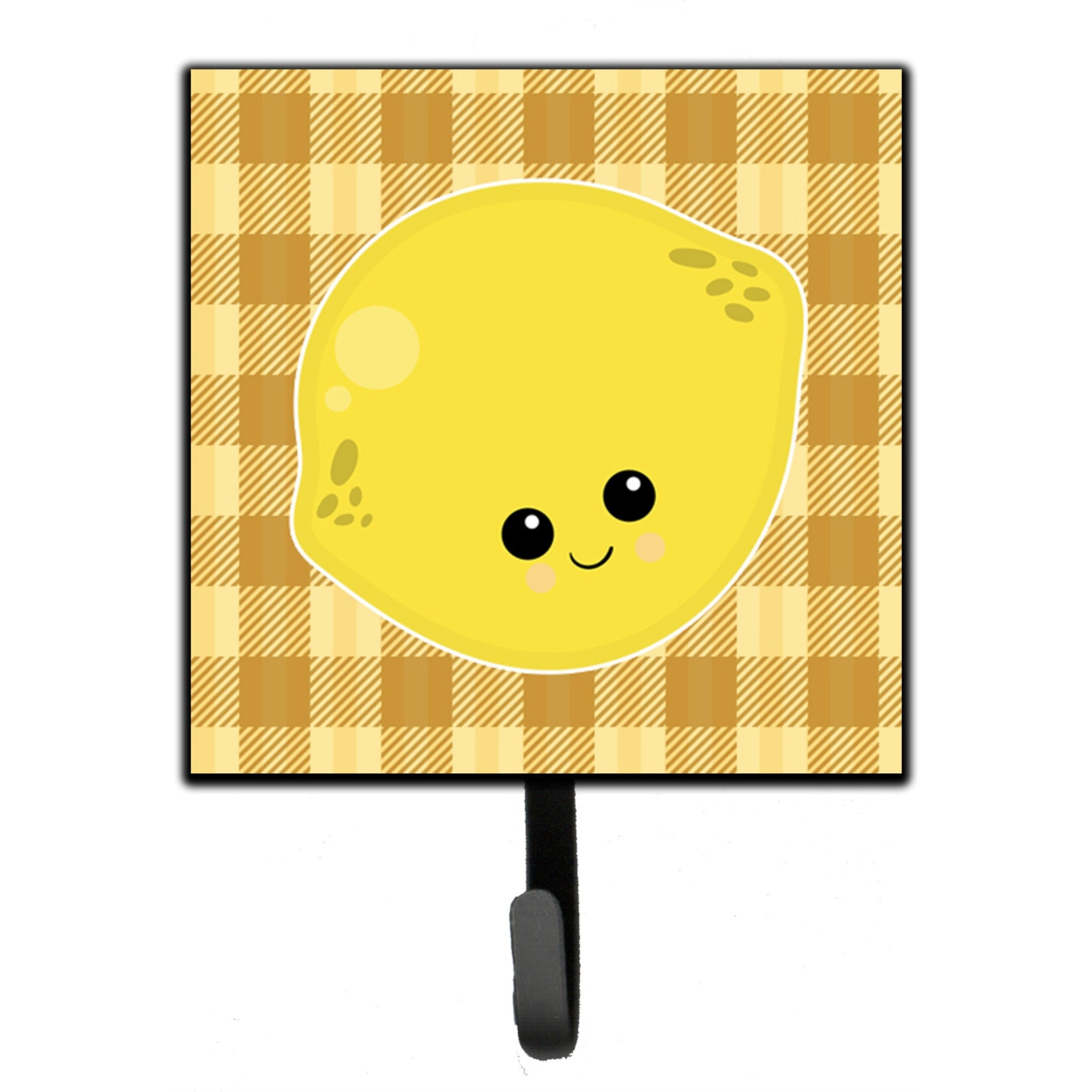 &quotCaroline's Treasures Lemon Face Wall Hook, Small, Multicolor"