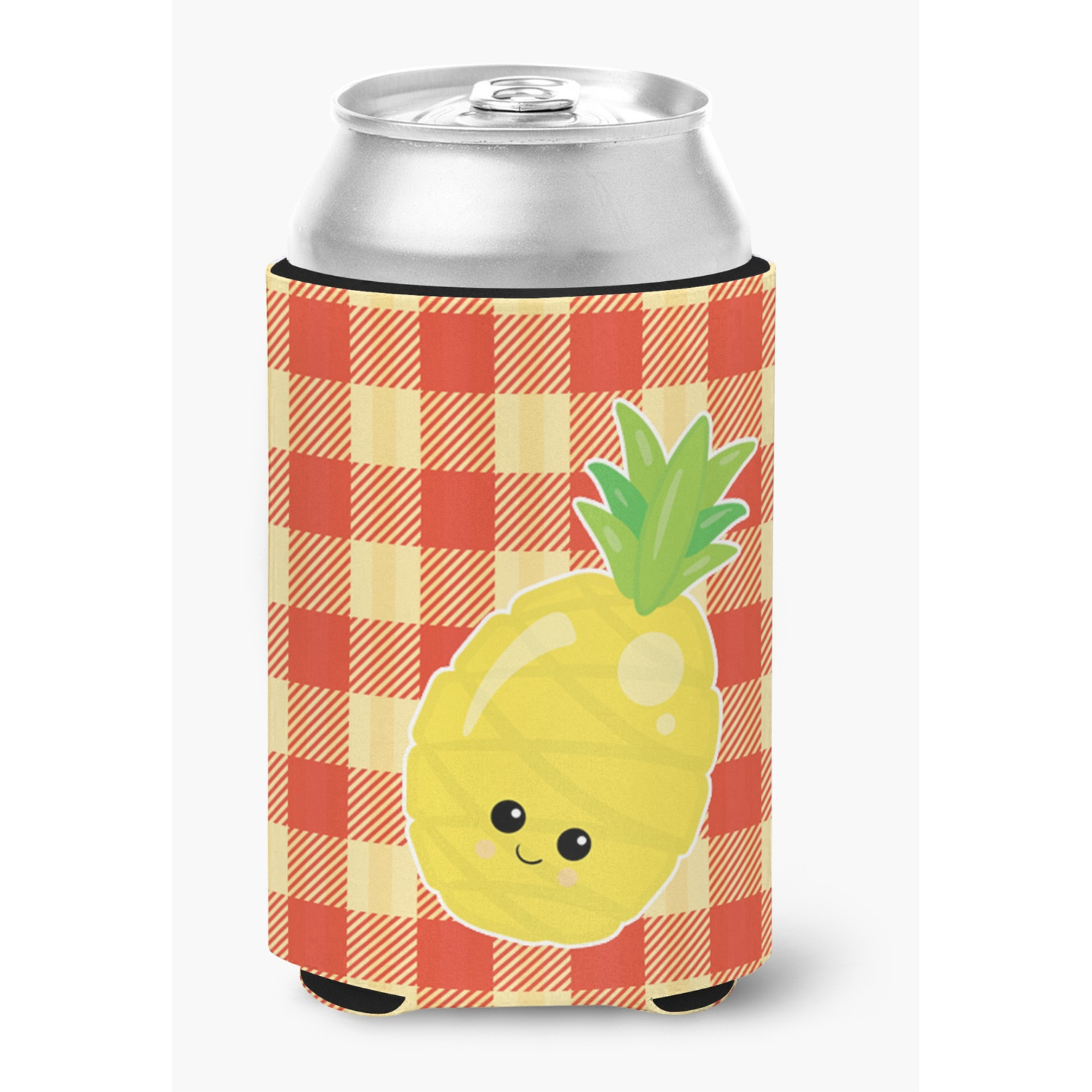 &quotCaroline's Treasures Pineapple Face Can or Bottle Hugger, Can Hugger, Multicolor"