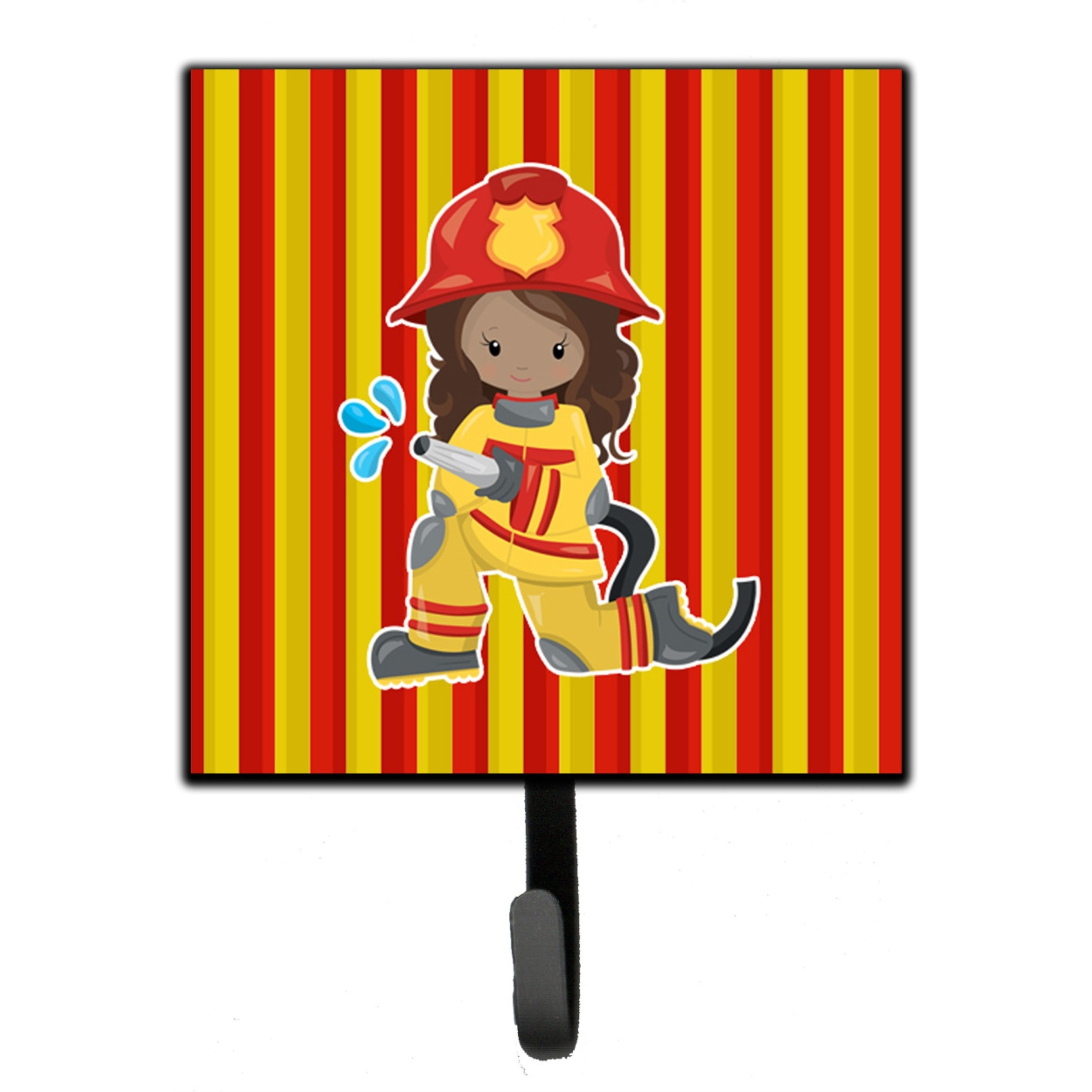 &quotCaroline's Treasures Fireman Girl Wall Hook, Small, Multicolor"
