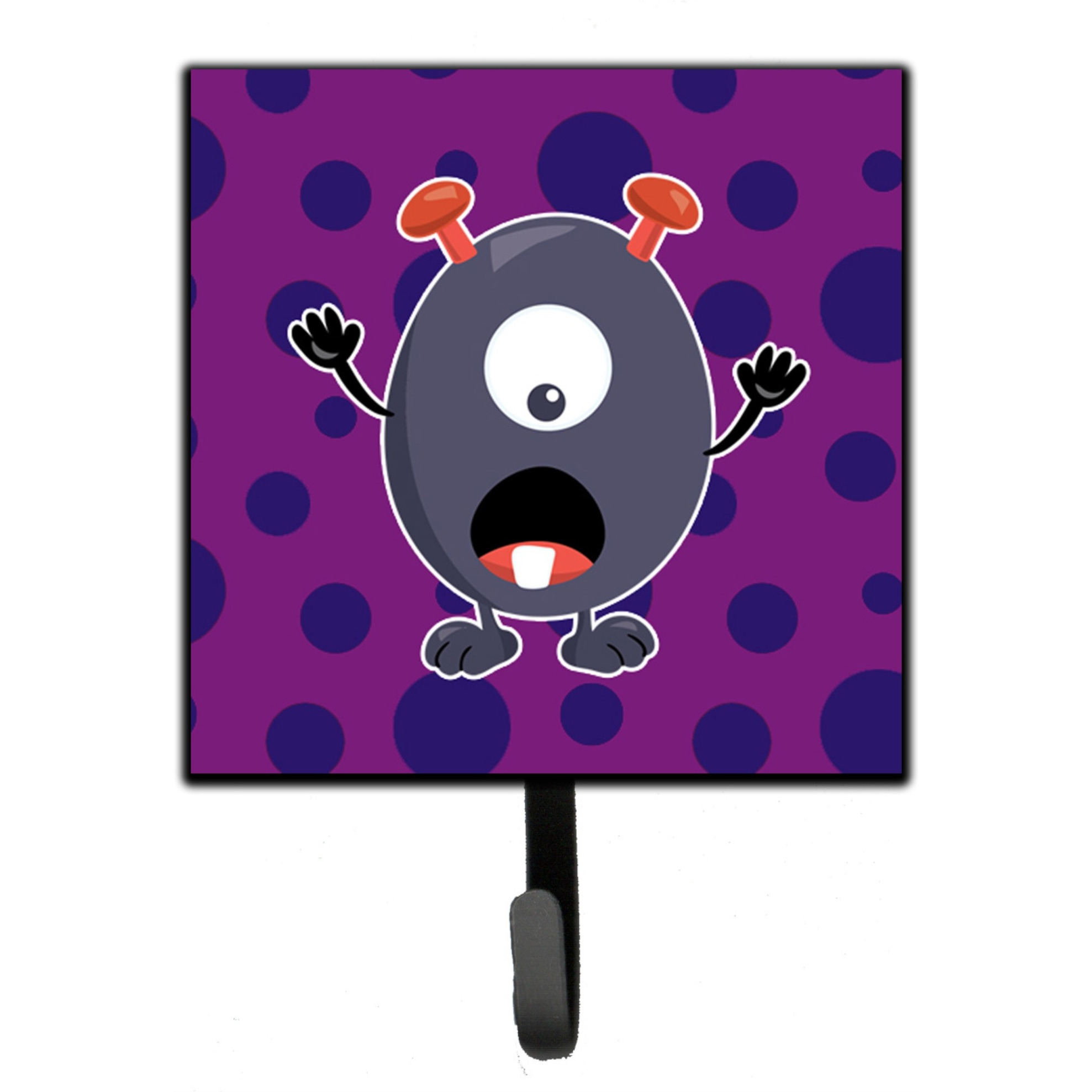 &quotCaroline's Treasures Little Monster Grape Gordo Wall Hook, Small, Multicolor"