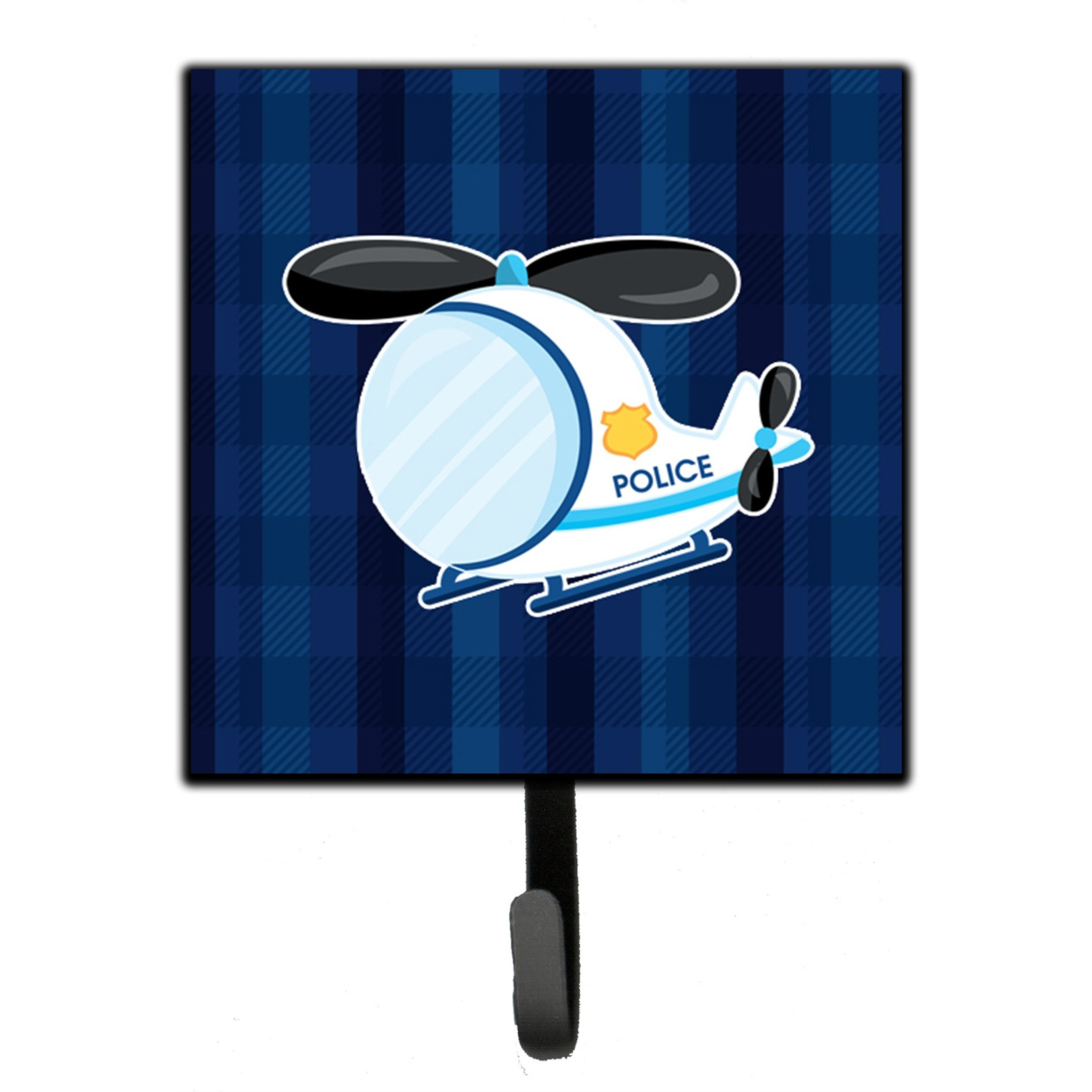 &quotCaroline's Treasures Police Helicopter Wall Hook, Small, Multicolor"