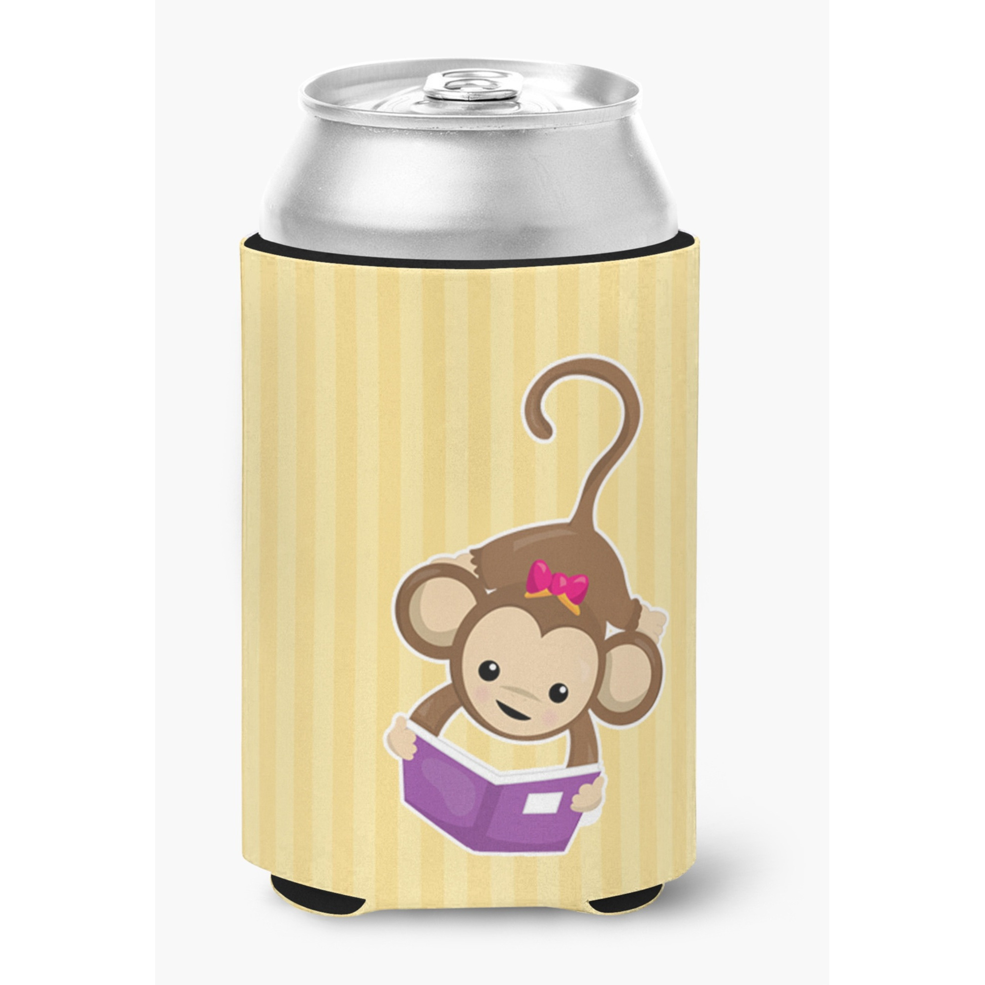 &quotCaroline's Treasures Monkey Reading Can or Bottle Hugger, Can Hugger, Multicolor"