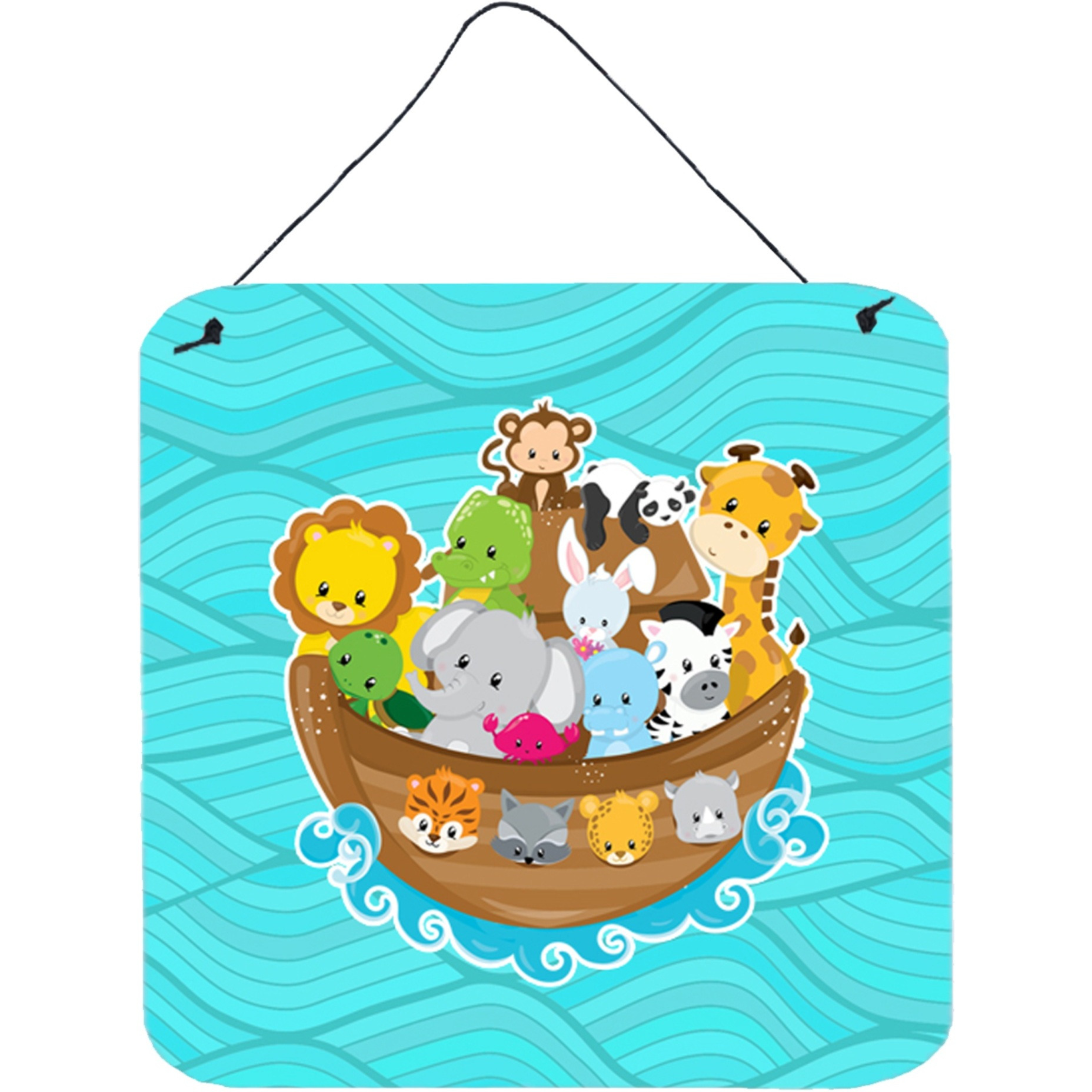 &quotCaroline's Treasures Noah's Ark Metal Print, 6"" x 6"", Multicolor"