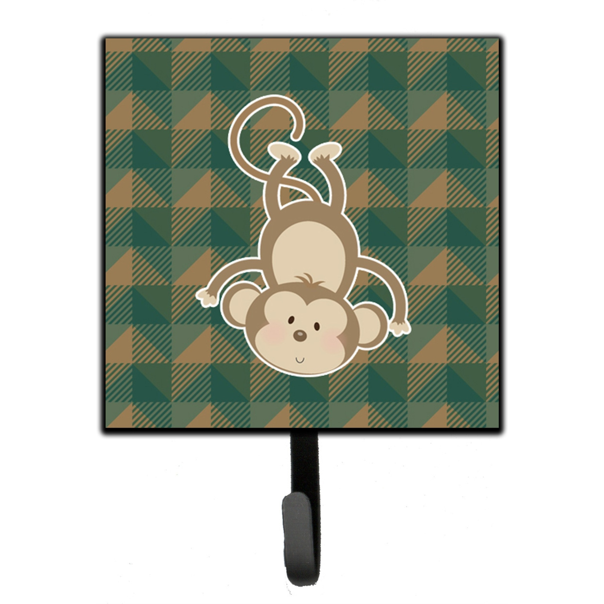 &quotCaroline's Treasures Monkey Wall Hook, Small, Multicolor"