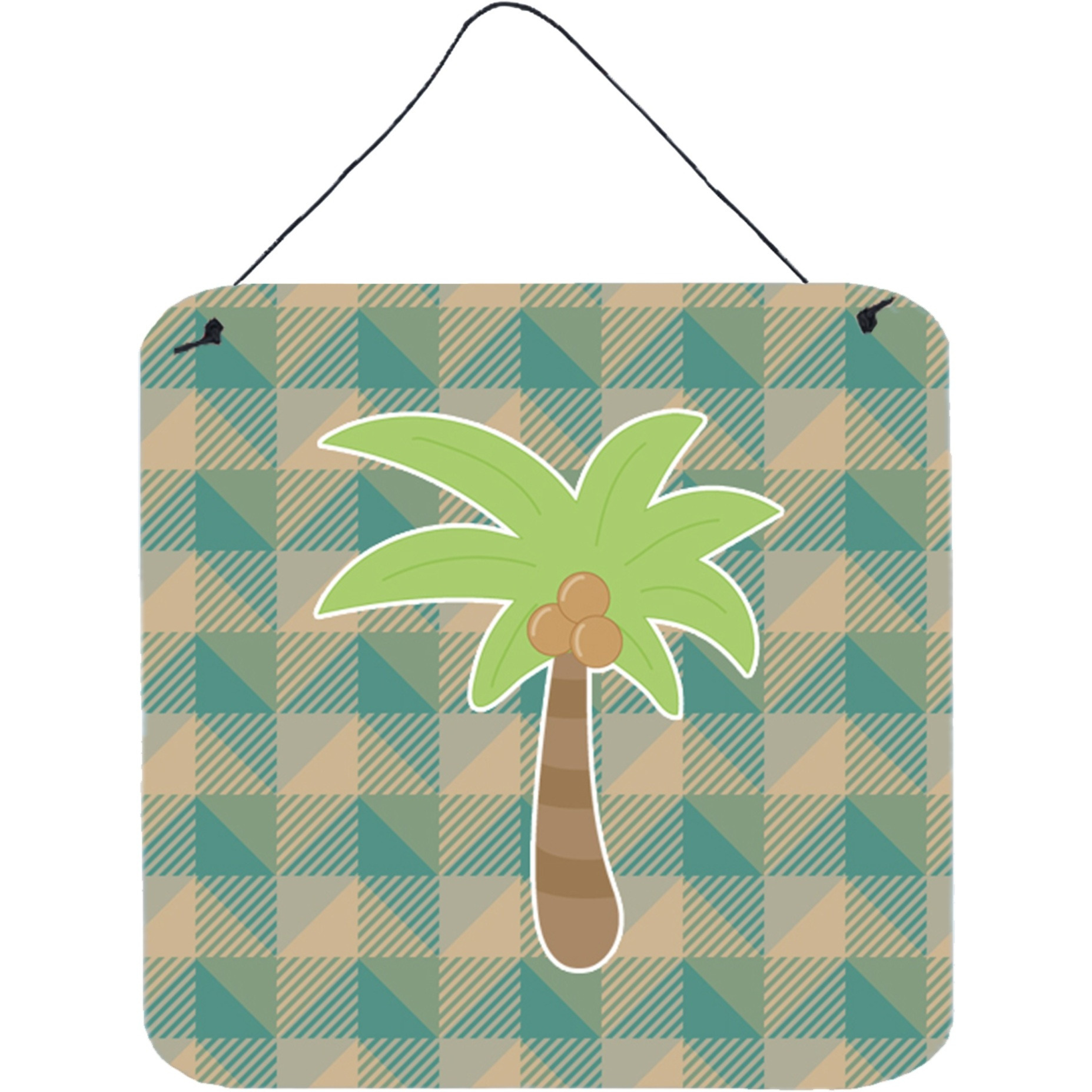 &quotCaroline's Treasures Palm Tree Metal Print, 6"" x 6"", Multicolor"