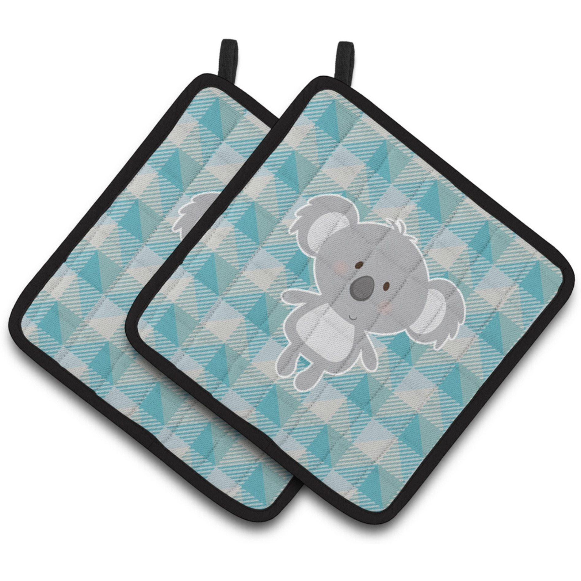 &quotCaroline's Treasures BB7034PTHD Koala Bear Pair of Pot Holders, 7.5 x 7.5"", Multicolor"