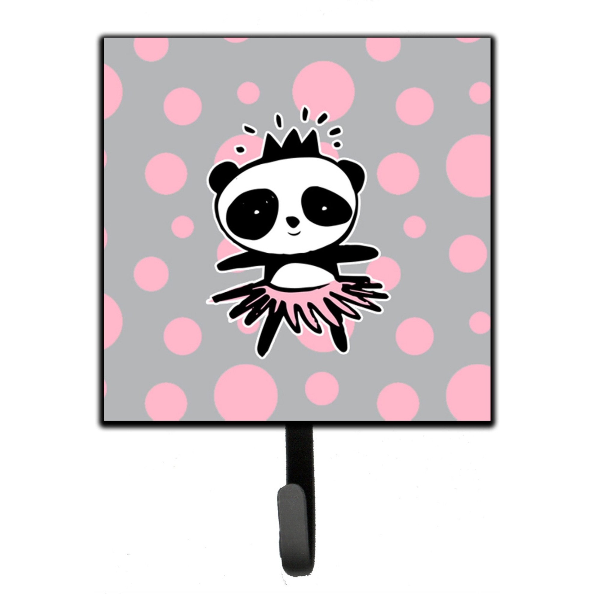 &quotCaroline's Treasures Panda Bear Ballerina Wall Hook, Small, Multicolor"